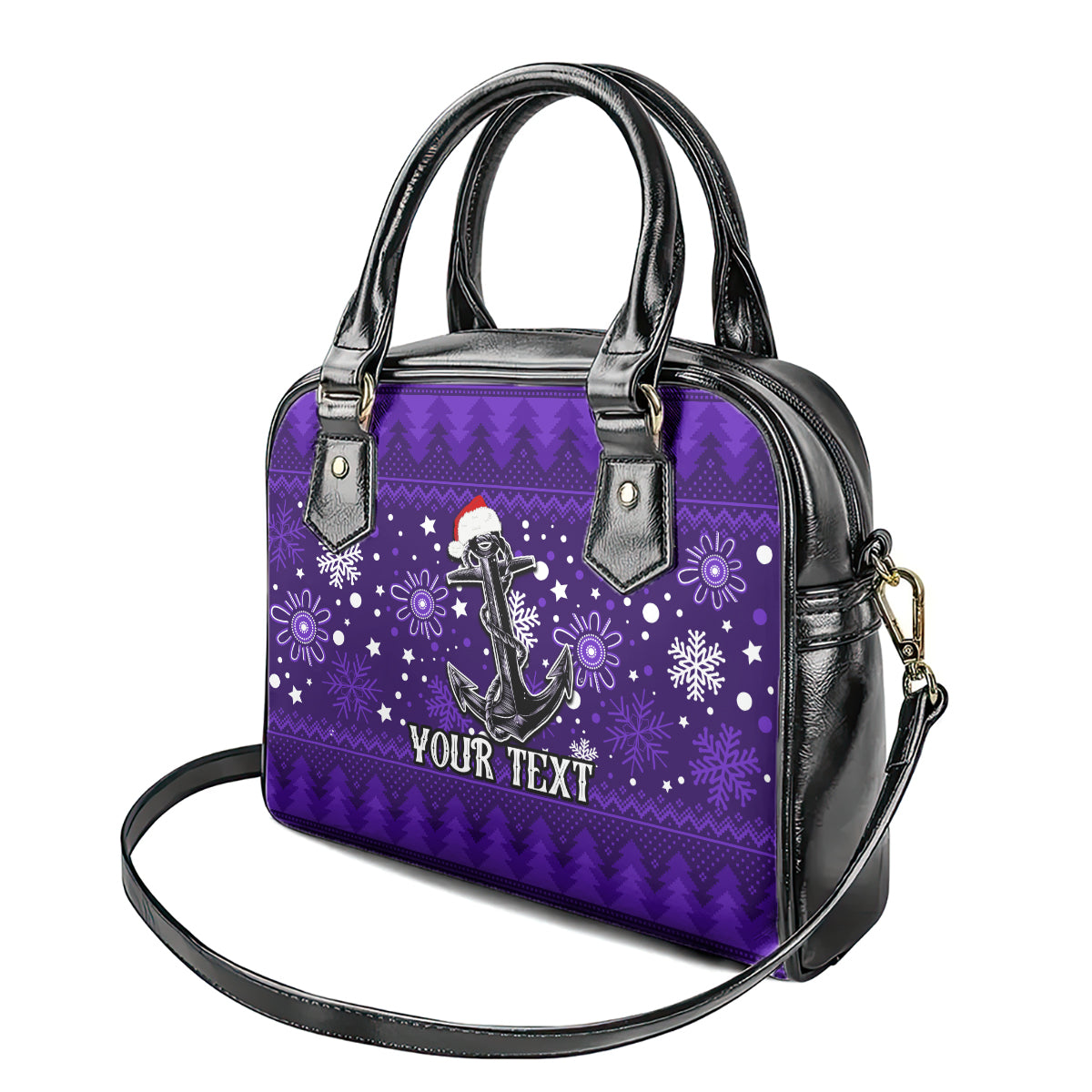 custom-fremantle-dockers-football-shoulder-handbag-christmas-vibe-2023