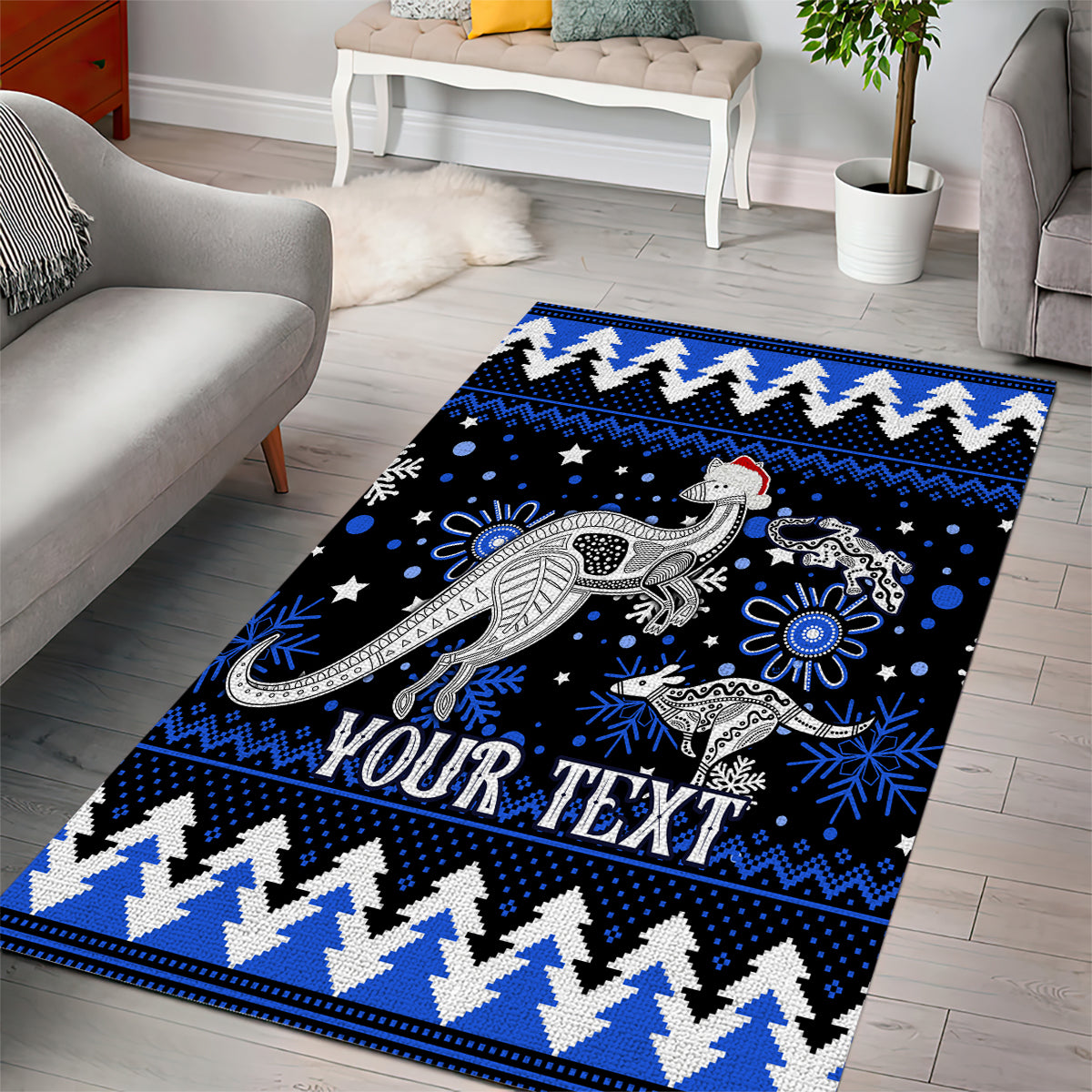 custom-north-kangaroos-football-area-rug-roos-christmas-vibe-2023