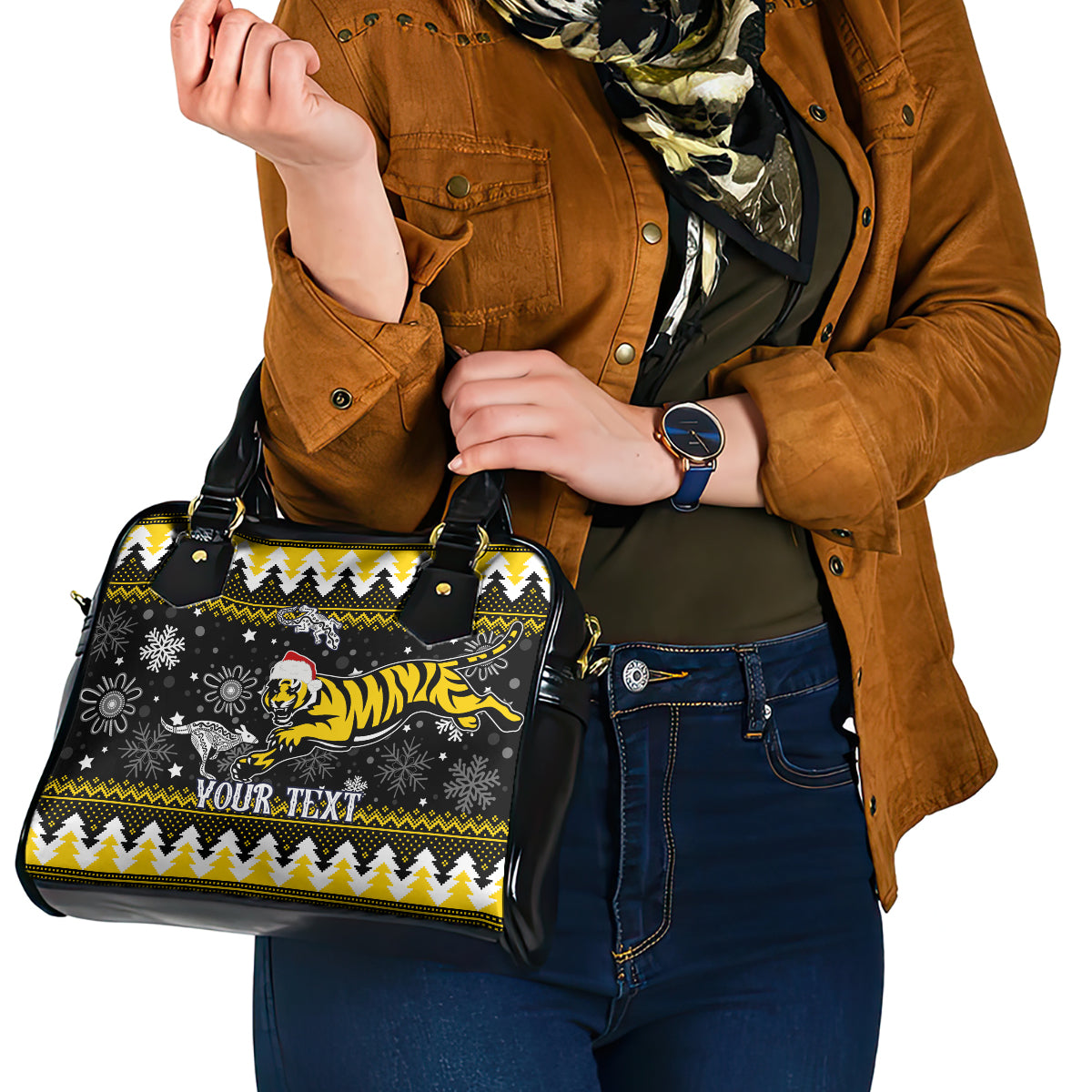 custom-tigers-football-shoulder-handbag-christmas-vibe-2023