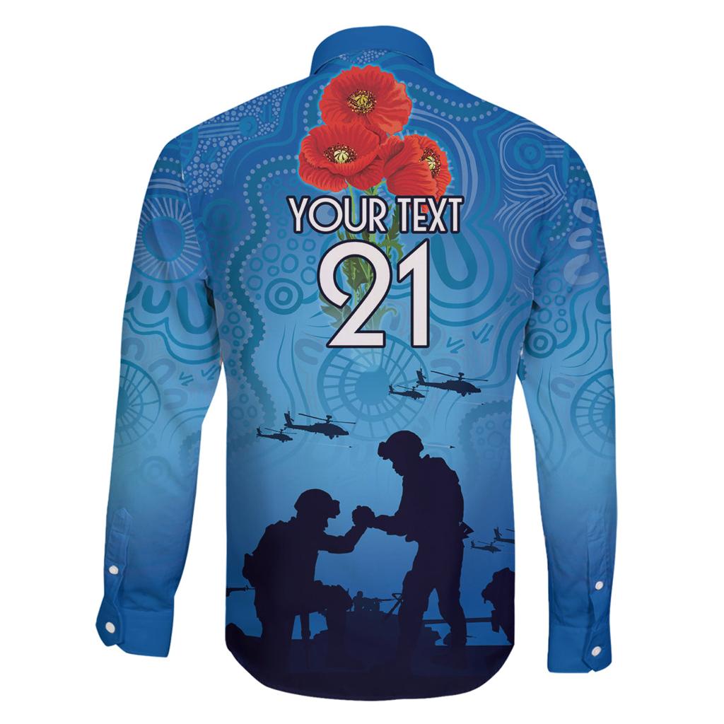 Custom Bulldogs Rugby ANZAC Family Matching Mermaid Dress and Hawaiian Shirt The Military Soldiers with Aboriginal Style