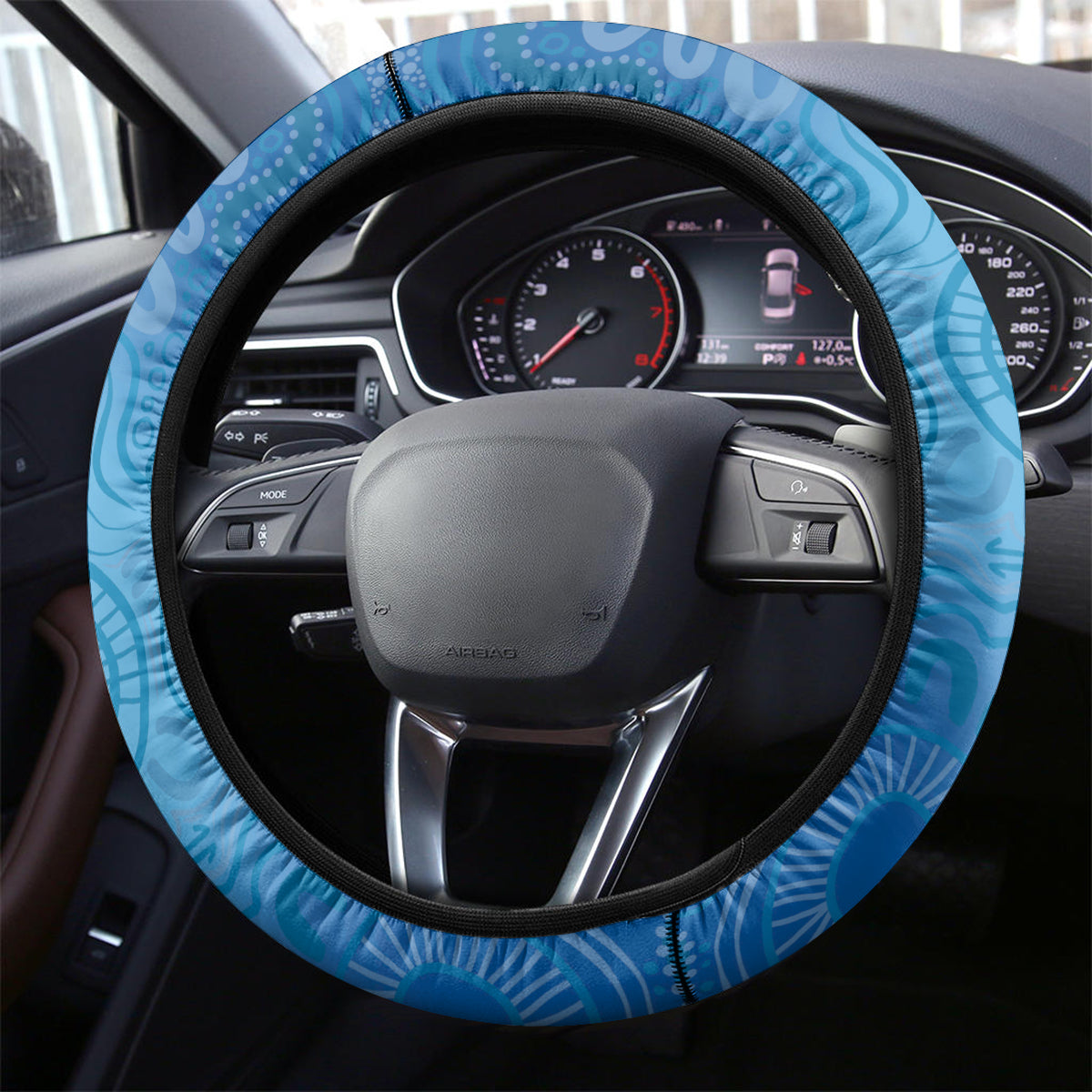 Bulldogs Rugby ANZAC Steering Wheel Cover The Military Soldiers with Aboriginal Style