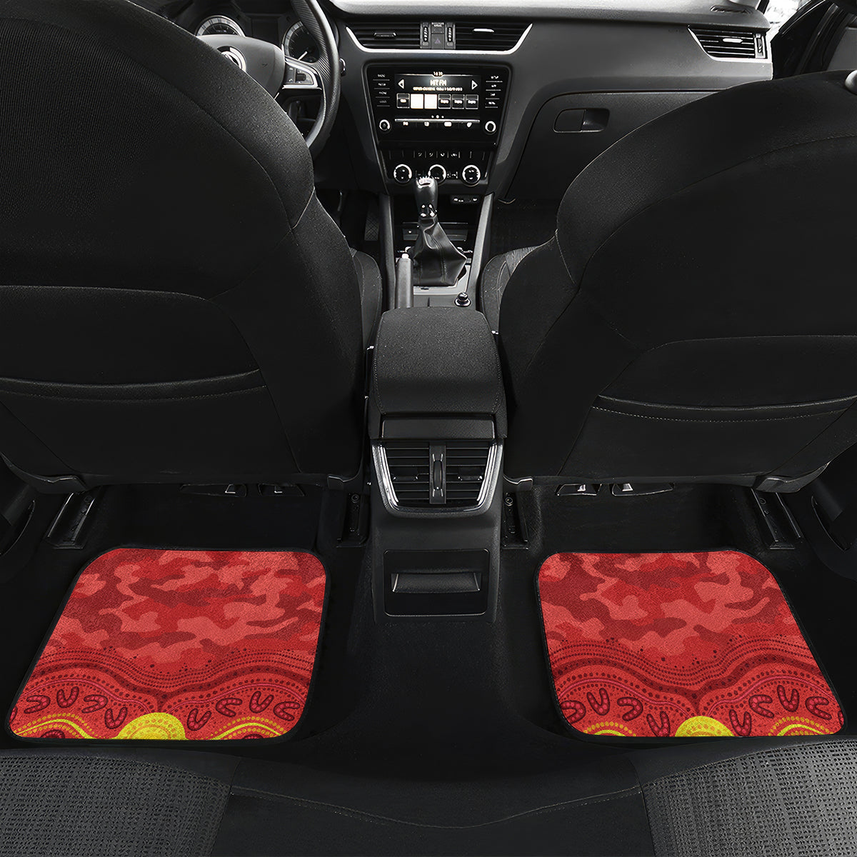 Custom Dolphins Rugby ANZAC Car Mats Aboriginal and Army Patterns