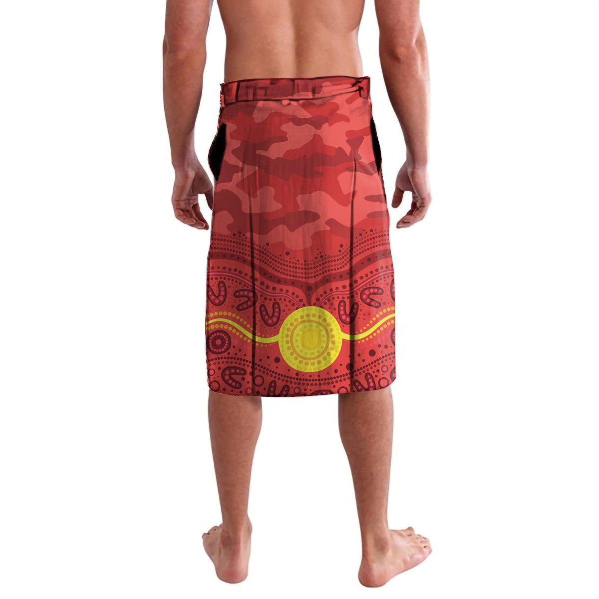 Custom Dolphins Rugby ANZAC Lavalava Aboriginal and Army Patterns