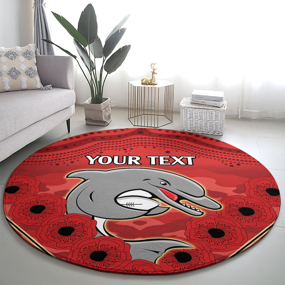 Custom Dolphins Rugby ANZAC Round Carpet Aboriginal and Army Patterns