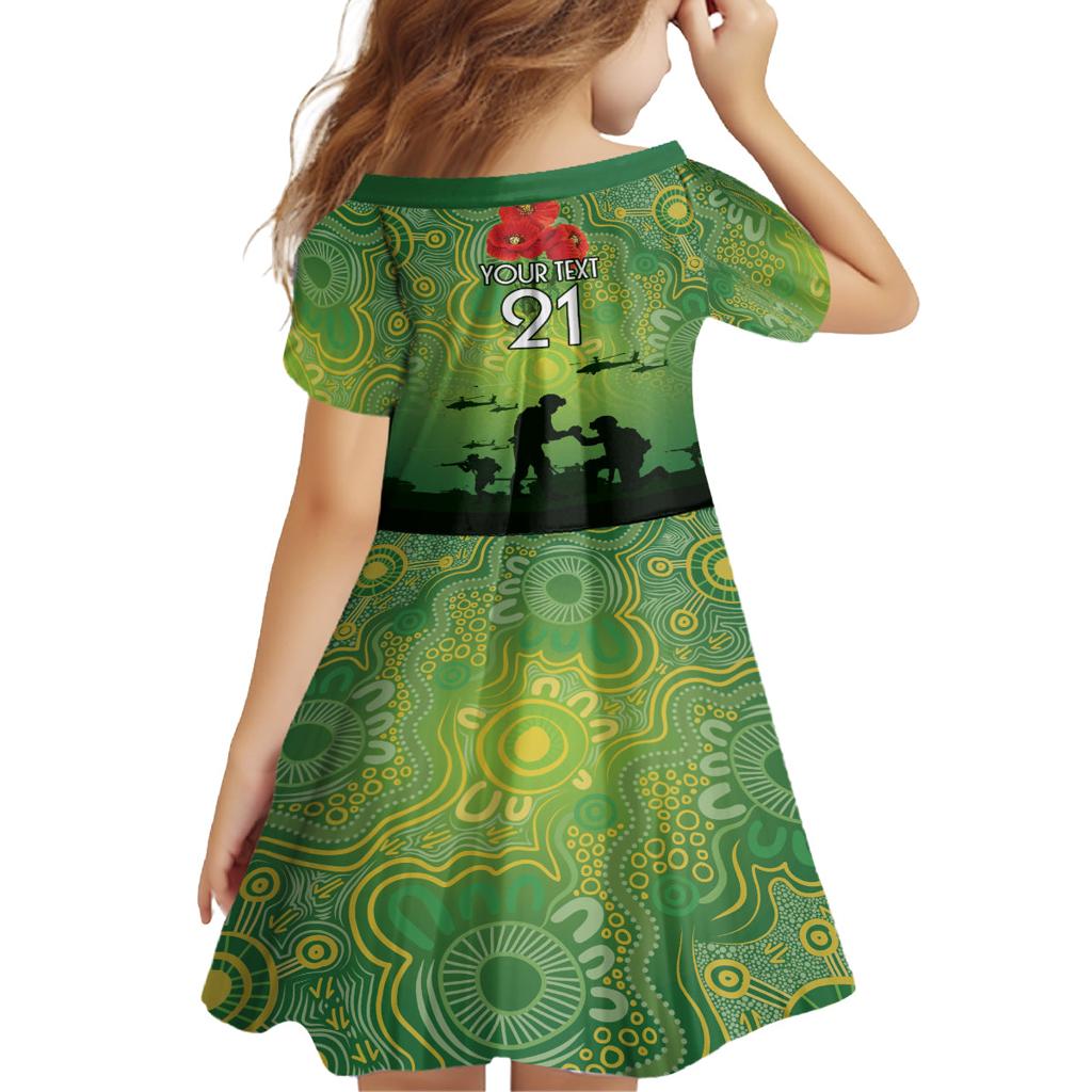 Custom Raiders Rugby ANZAC Family Matching Long Sleeve Bodycon Dress and Hawaiian Shirt Canberra The Military Soldiers