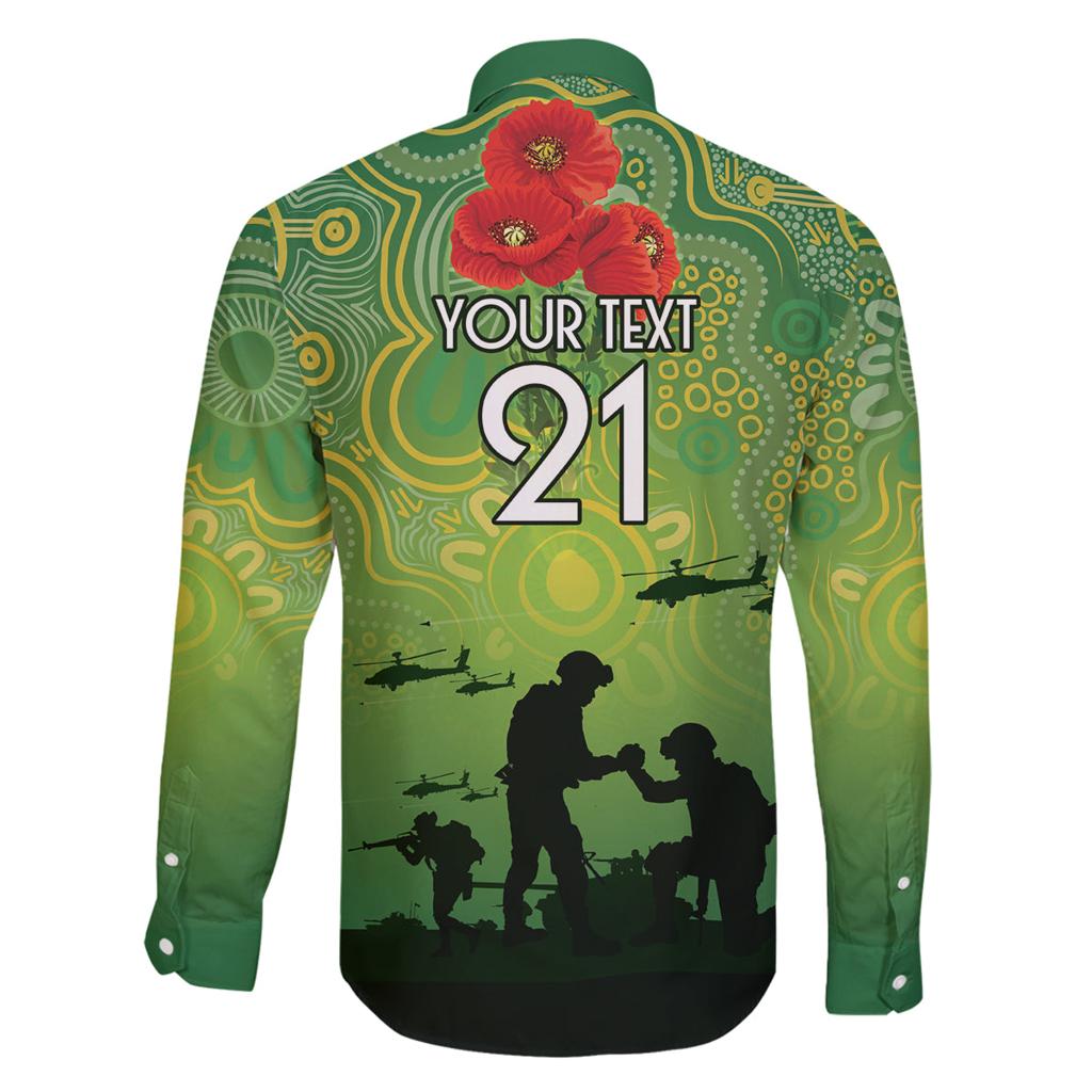 Custom Raiders Rugby ANZAC Family Matching Long Sleeve Bodycon Dress and Hawaiian Shirt Canberra The Military Soldiers