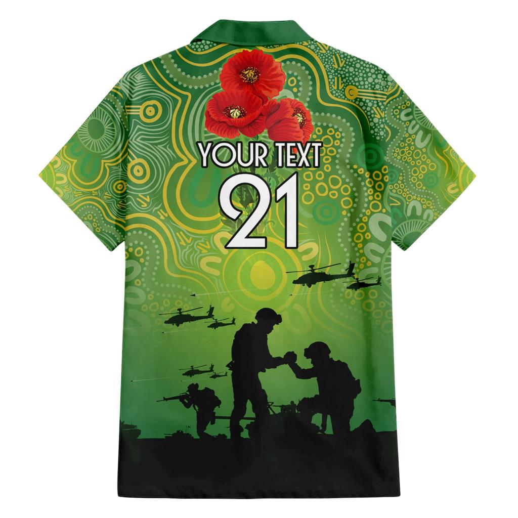 Custom Raiders Rugby ANZAC Family Matching Short Sleeve Bodycon Dress and Hawaiian Shirt Canberra The Military Soldiers