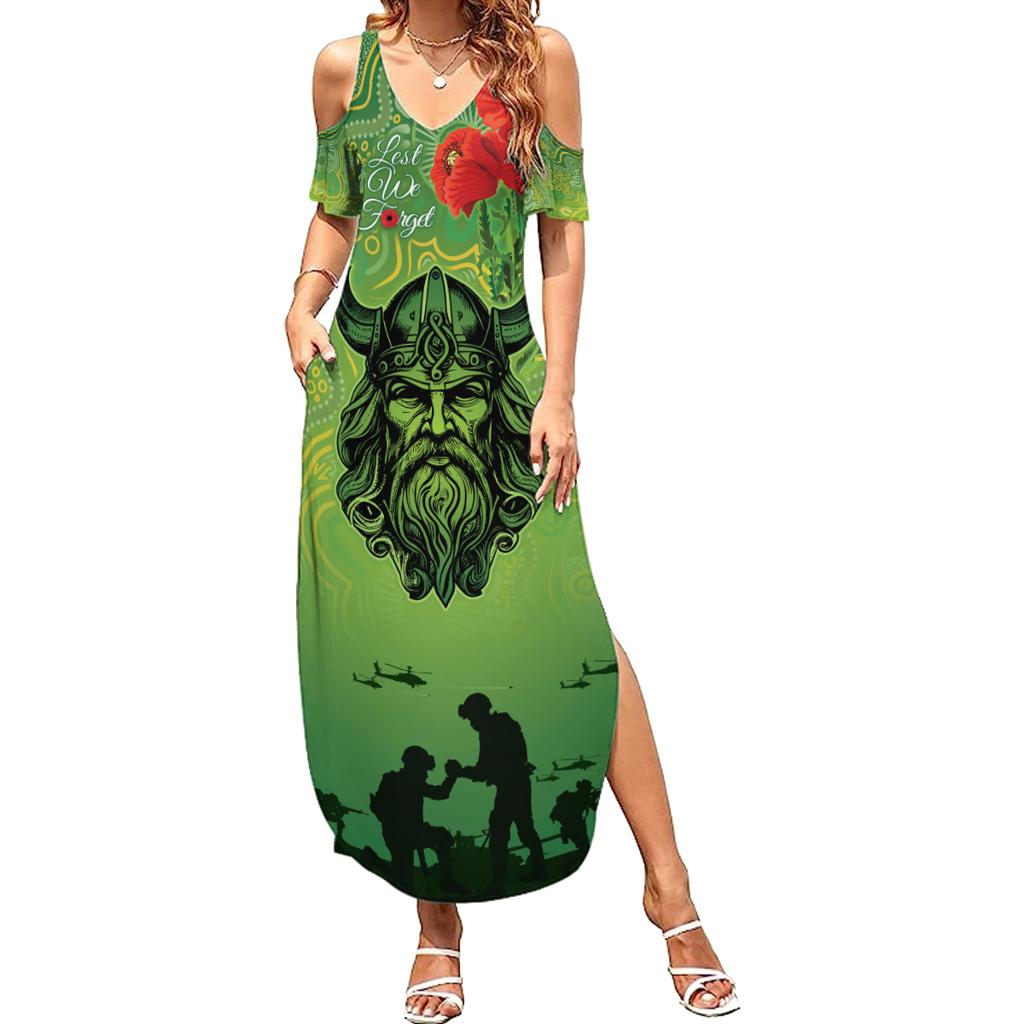 Custom Raiders Rugby ANZAC Family Matching Summer Maxi Dress and Hawaiian Shirt Canberra The Military Soldiers