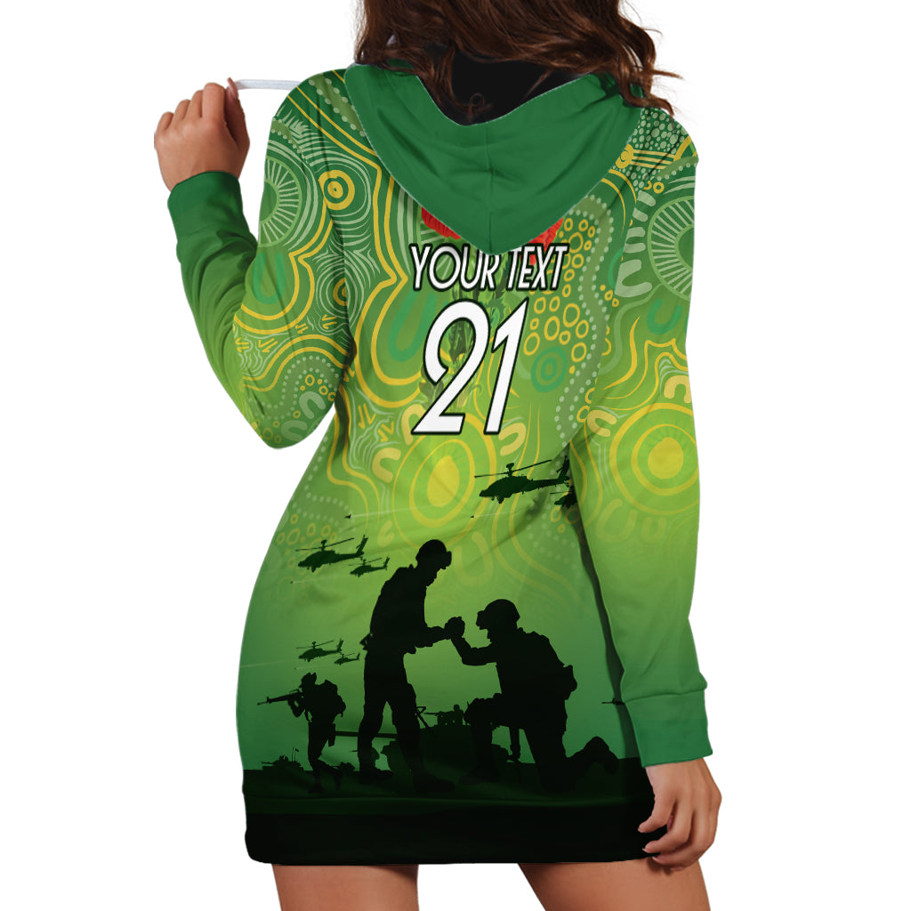 Custom Raiders Rugby ANZAC Hoodie Dress Canberra The Military Soldiers