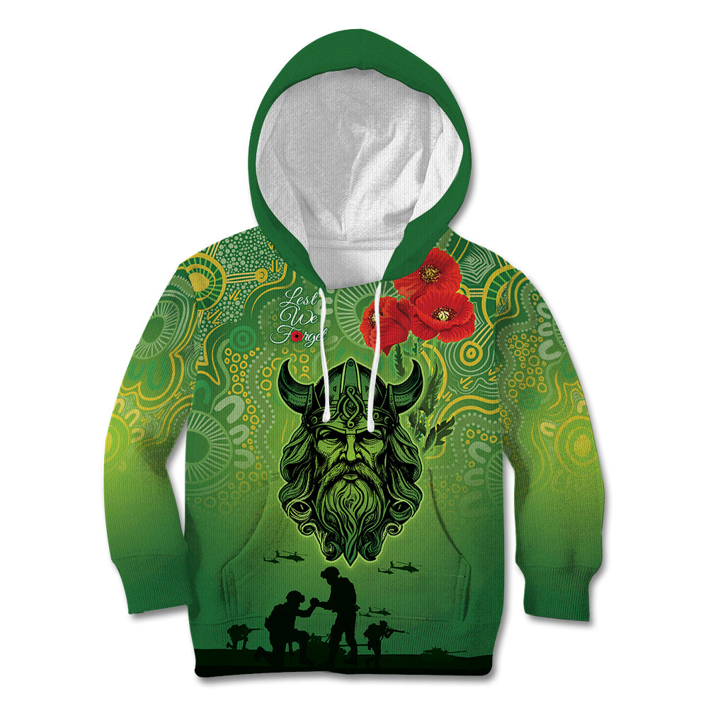 Custom Raiders Rugby ANZAC Kid Hoodie Canberra The Military Soldiers