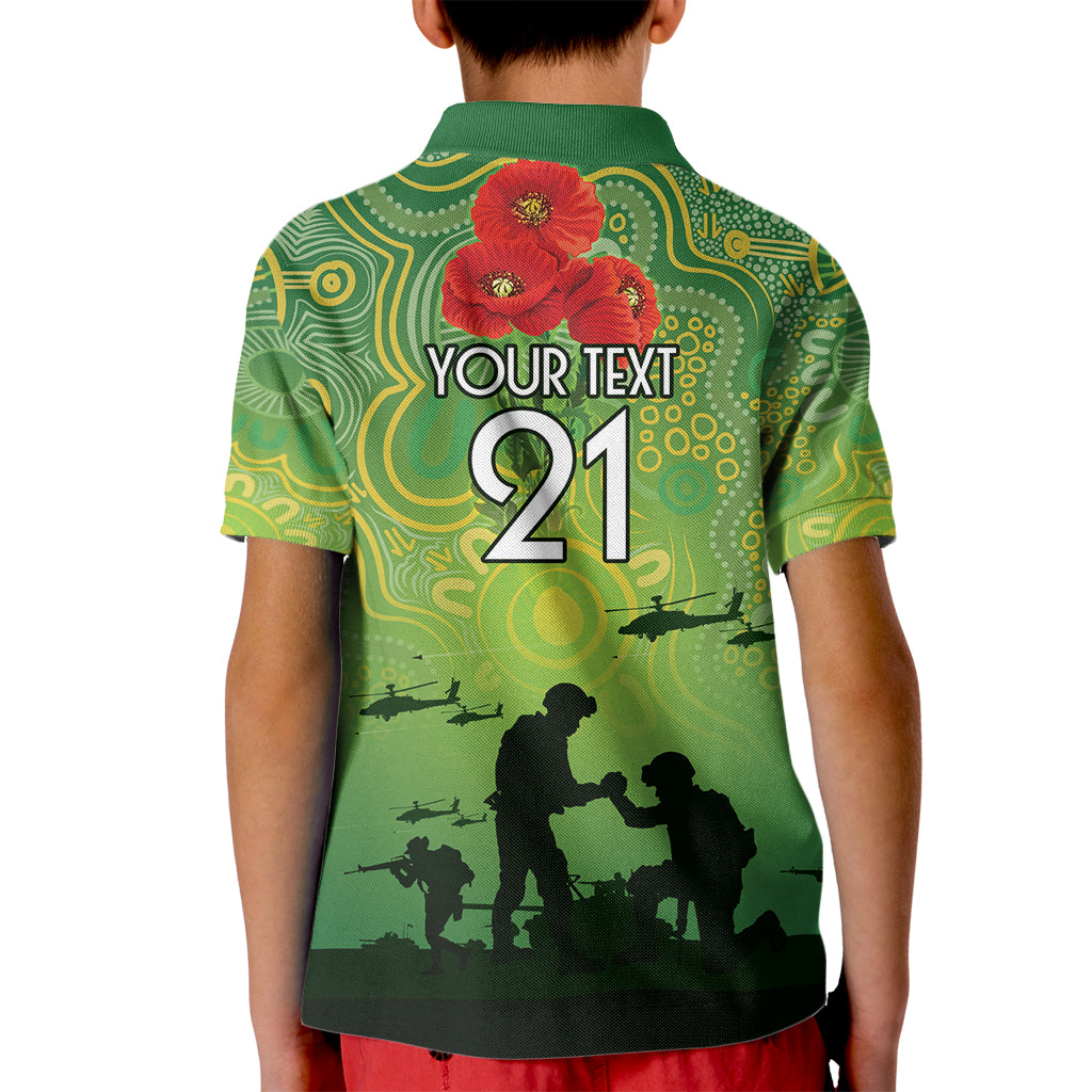 Custom Raiders Rugby ANZAC Kid Polo Shirt Canberra The Military Soldiers