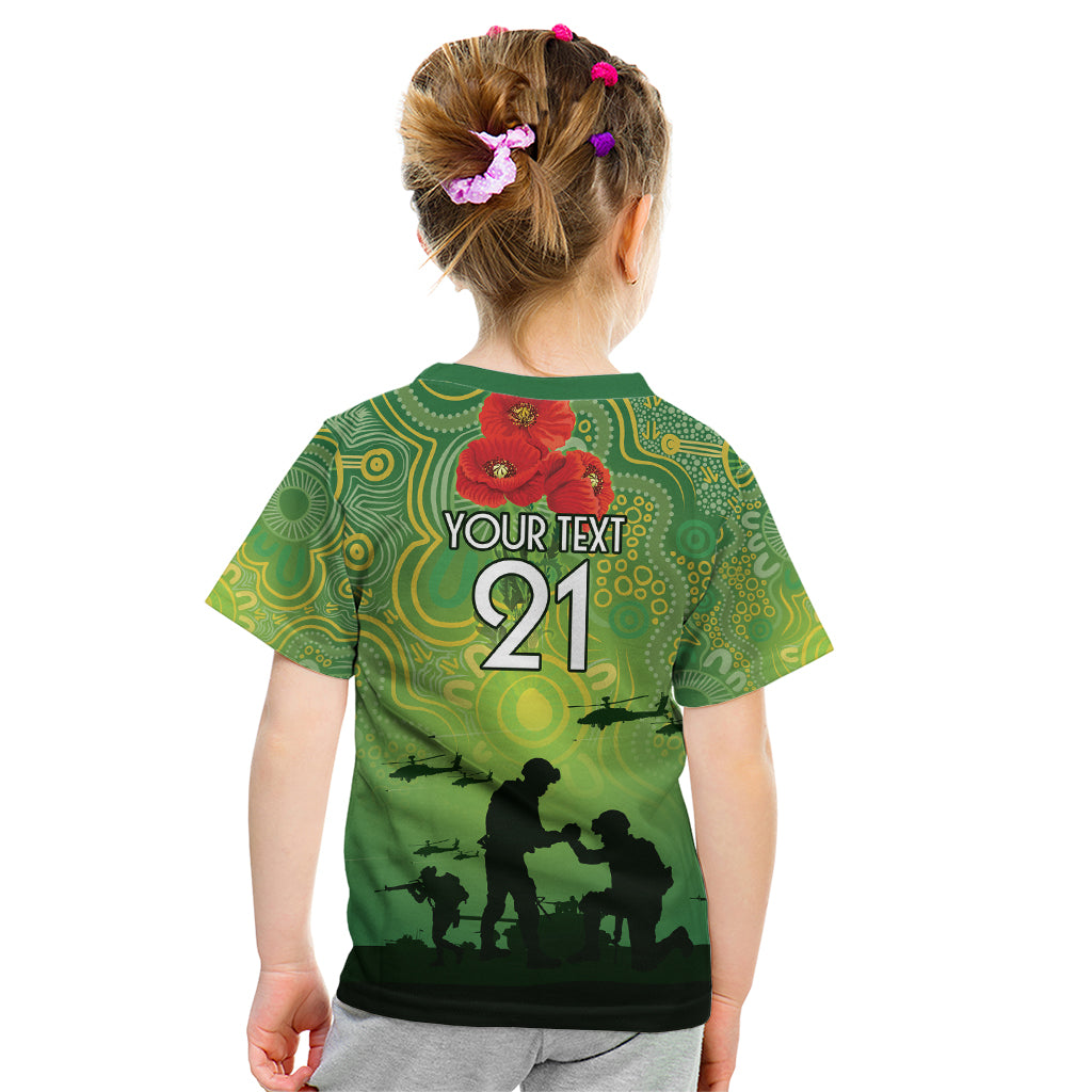 Custom Raiders Rugby ANZAC Kid T Shirt Canberra The Military Soldiers