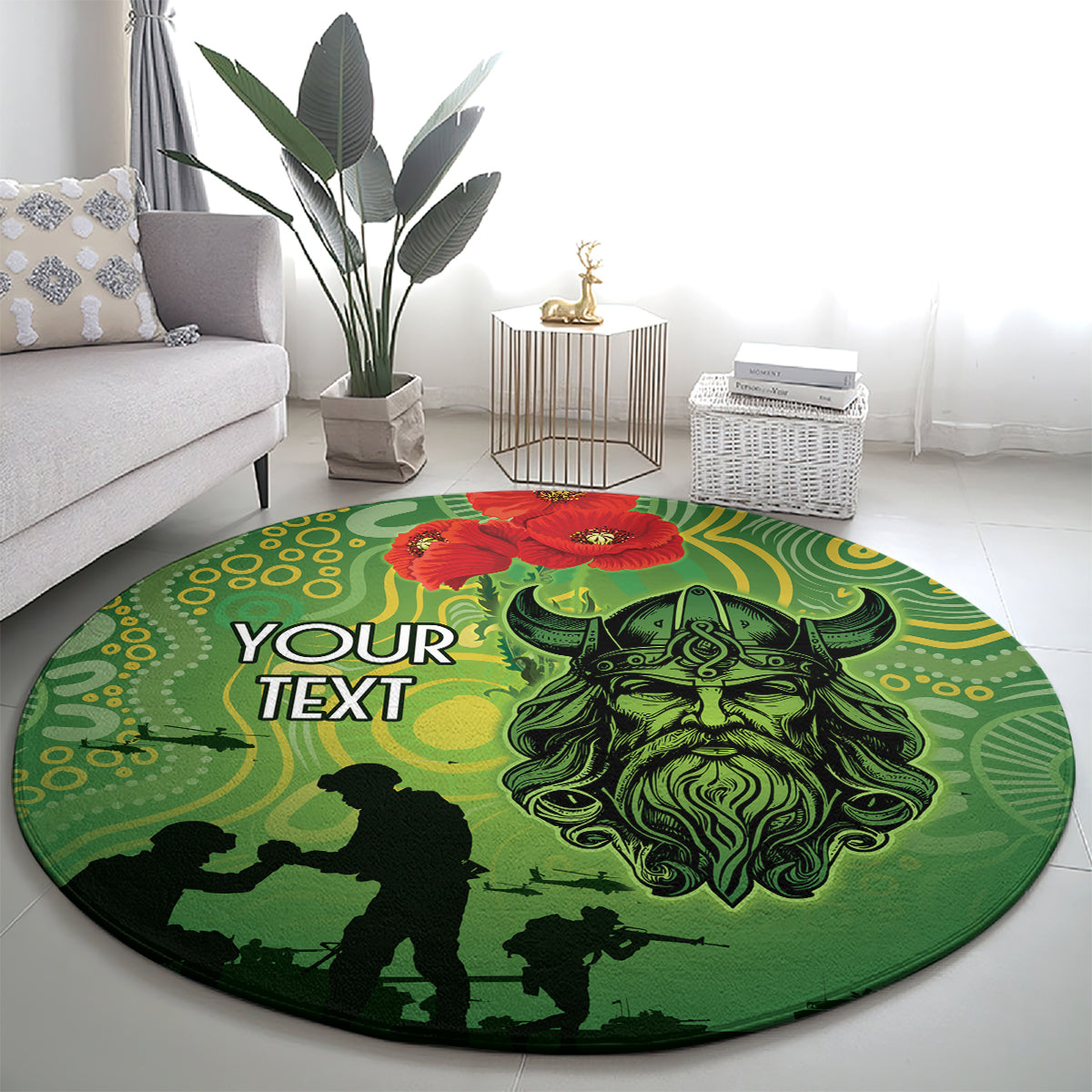 Custom Raiders Rugby ANZAC Round Carpet Canberra The Military Soldiers