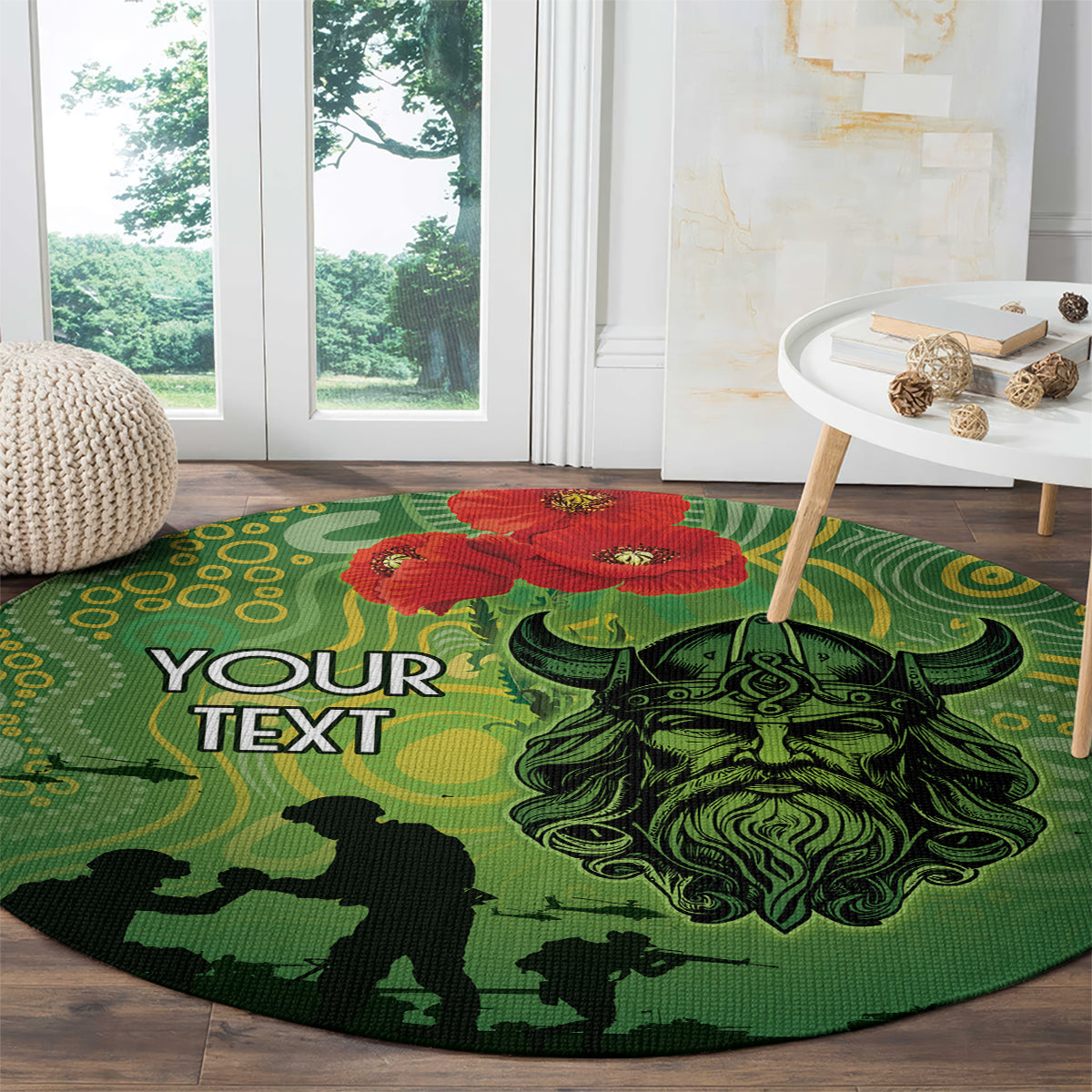 Custom Raiders Rugby ANZAC Round Carpet Canberra The Military Soldiers