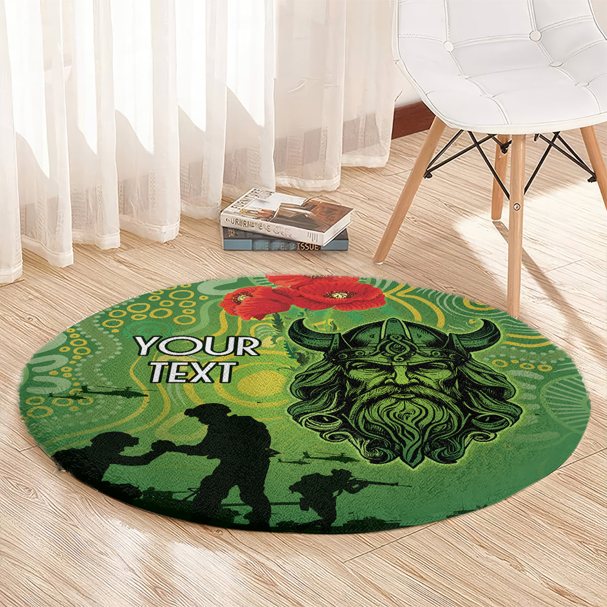 Custom Raiders Rugby ANZAC Round Carpet Canberra The Military Soldiers