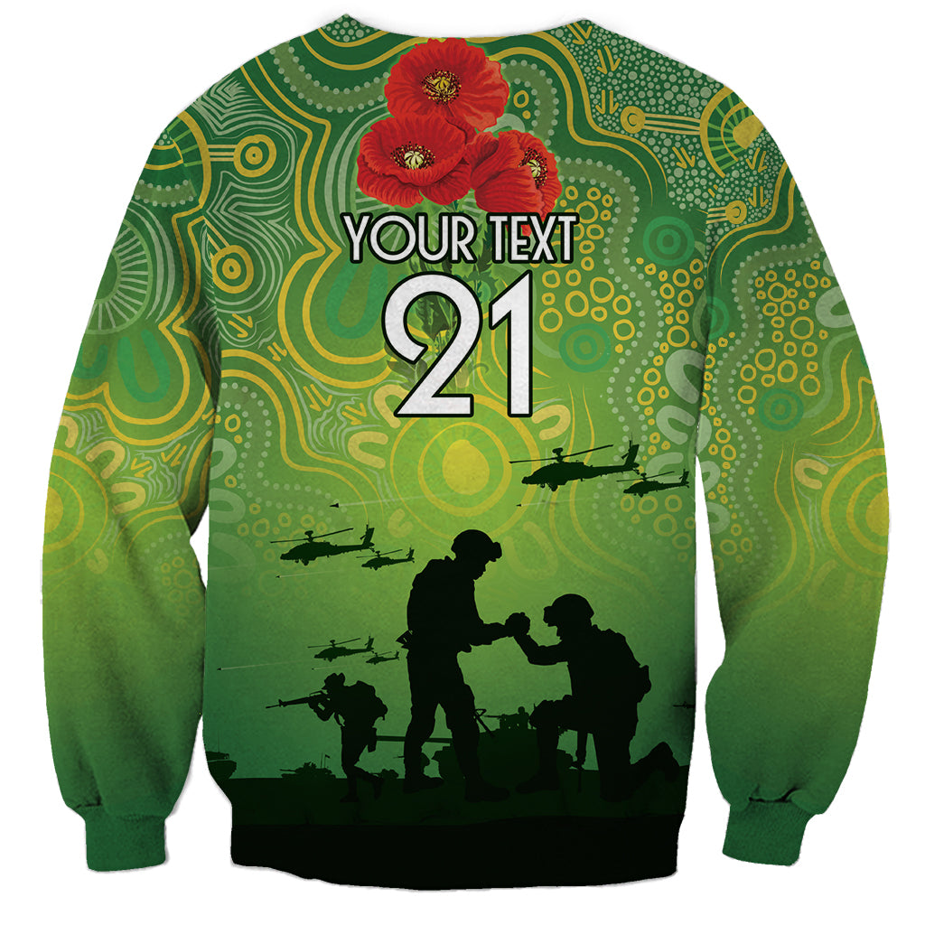 Custom Raiders Rugby ANZAC Sweatshirt Canberra The Military Soldiers