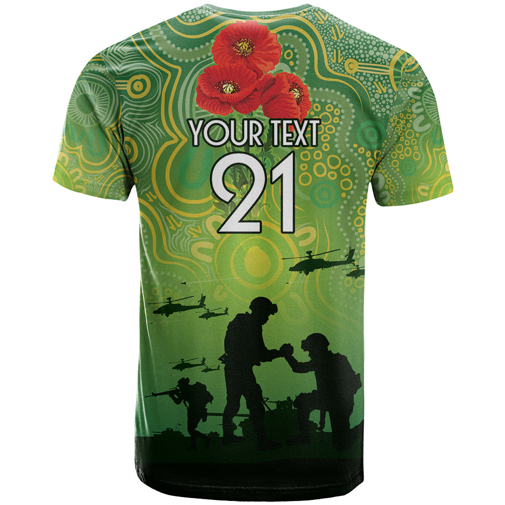 Custom Raiders Rugby ANZAC T Shirt Canberra The Military Soldiers