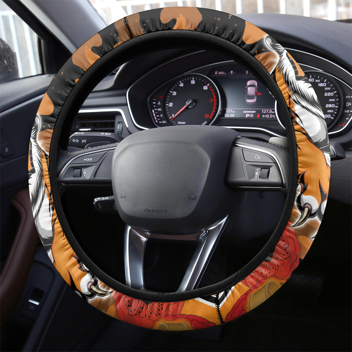 Wests Tigers Rugby ANZAC Steering Wheel Cover Aboriginal and Army Patterns