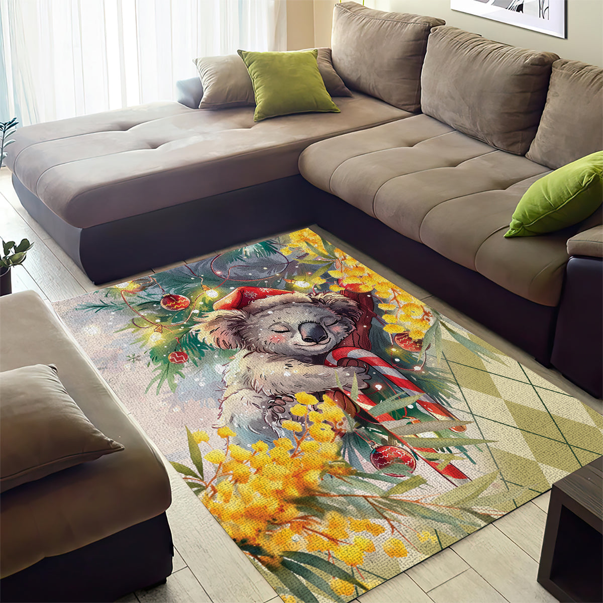 Have A Koala-ty Christmas in July Area Rug