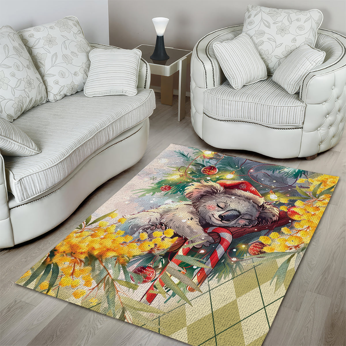 Have A Koala-ty Christmas in July Area Rug