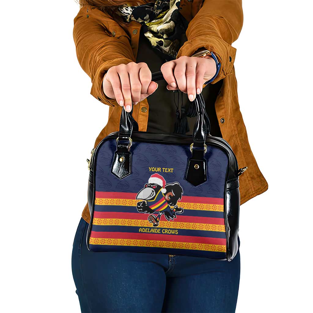 AFL Adelaide Christmas Personalised Shoulder Handbag with Crows Mascot