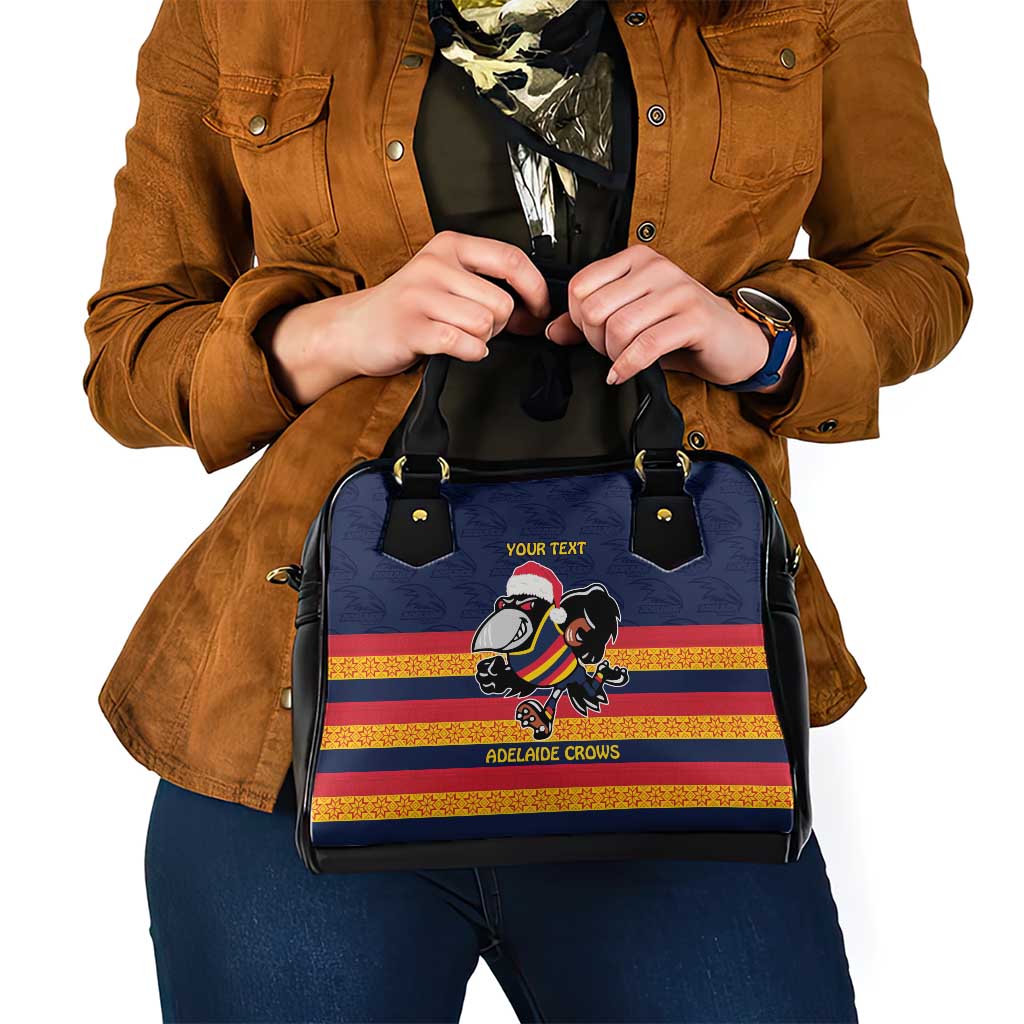 AFL Adelaide Christmas Personalised Shoulder Handbag with Crows Mascot