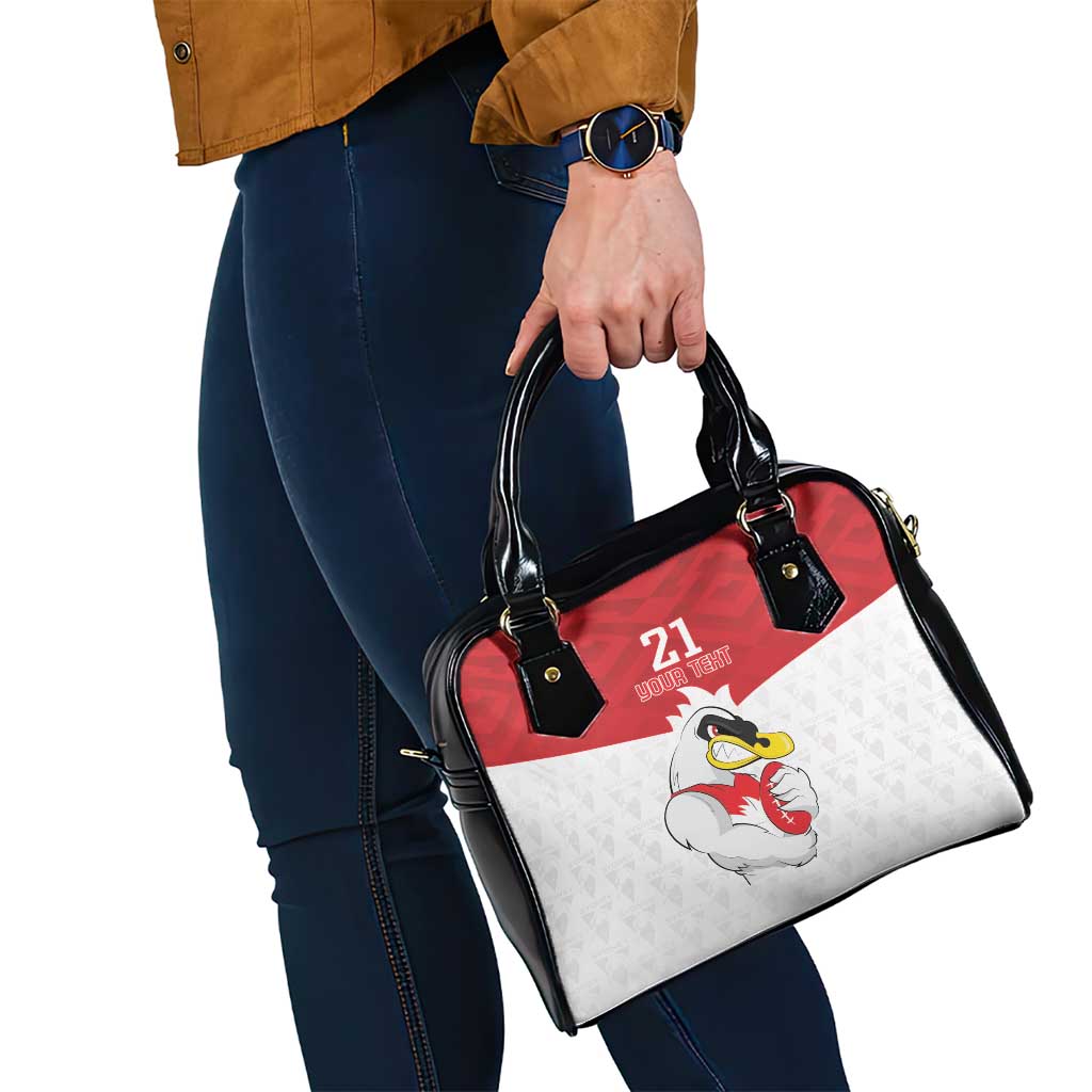 AFL Sydney Custom Shoulder Handbag with Swans Mascot Simple Style