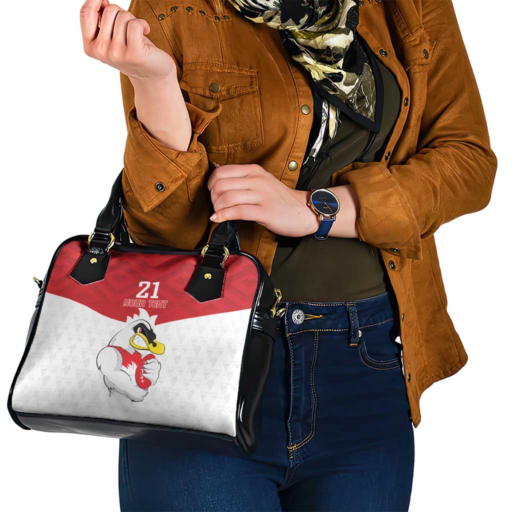 AFL Sydney Custom Shoulder Handbag with Swans Mascot Simple Style