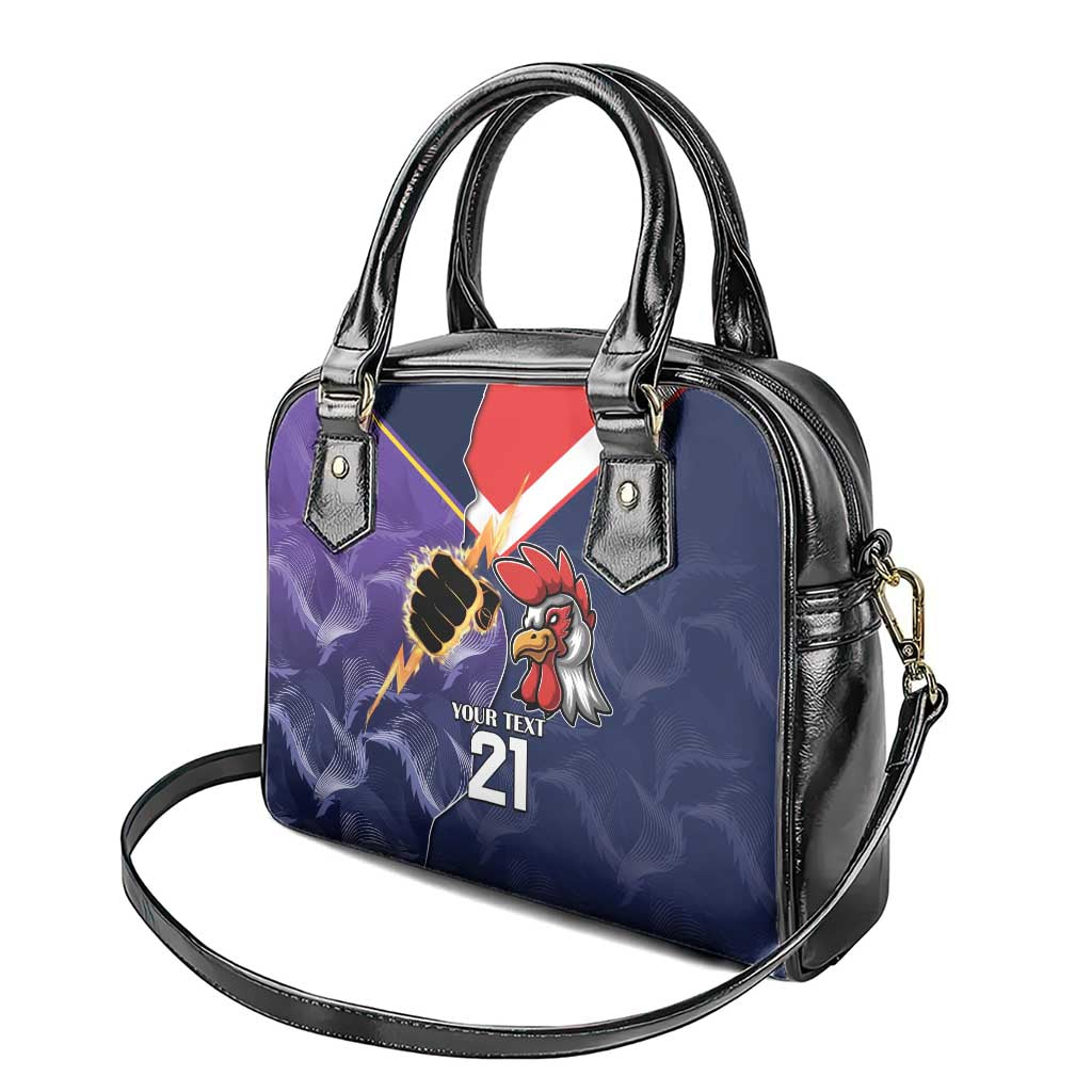 NRL Storm-Rooster Mascot Custom Shoulder Handbag Cracked Metal Style