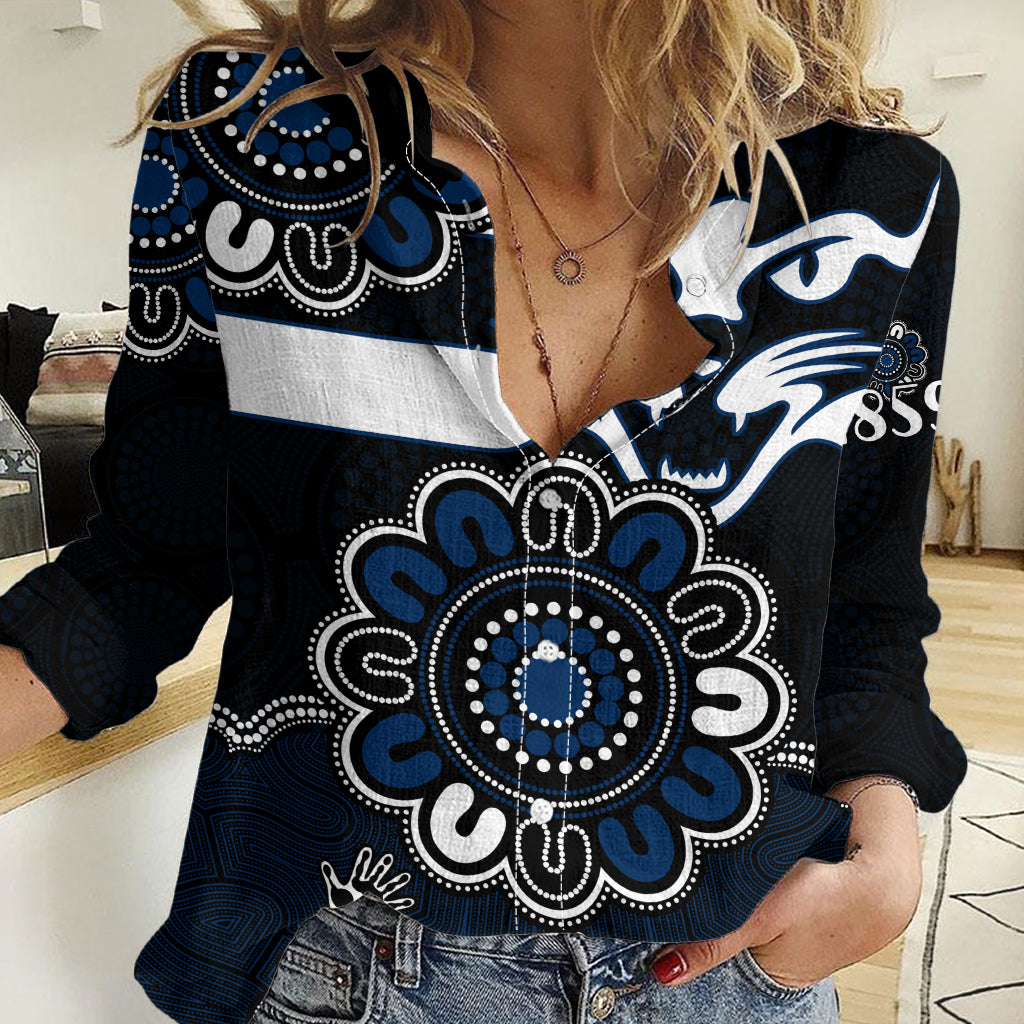 (Custom Personalised) AFL Geelong Cats 1859 Aboriginal Women Casual Shirt LT9