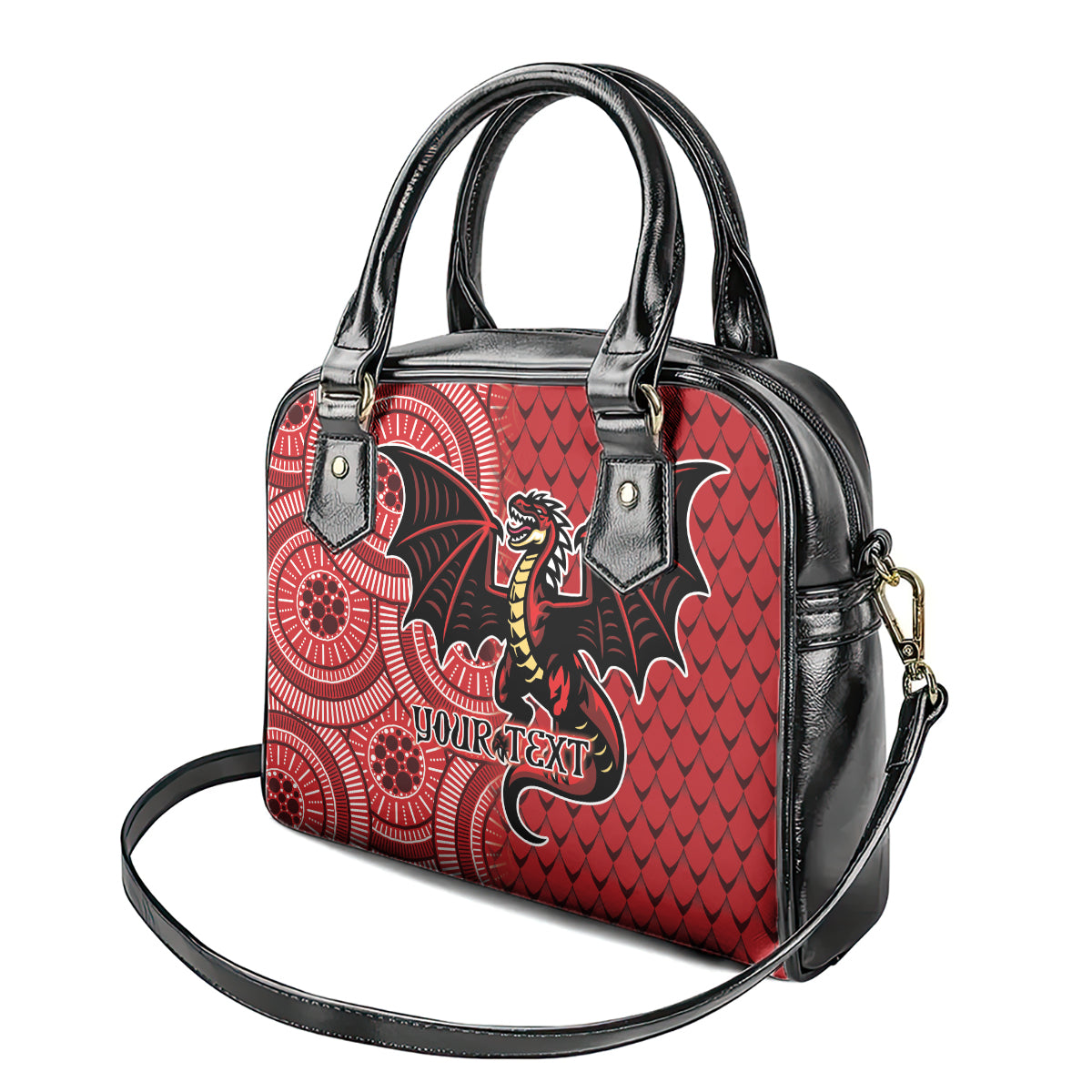 Personalised Dragons NAIDOC Week 2024 Shoulder Handbag Aboriginal Fire Burning Sparks