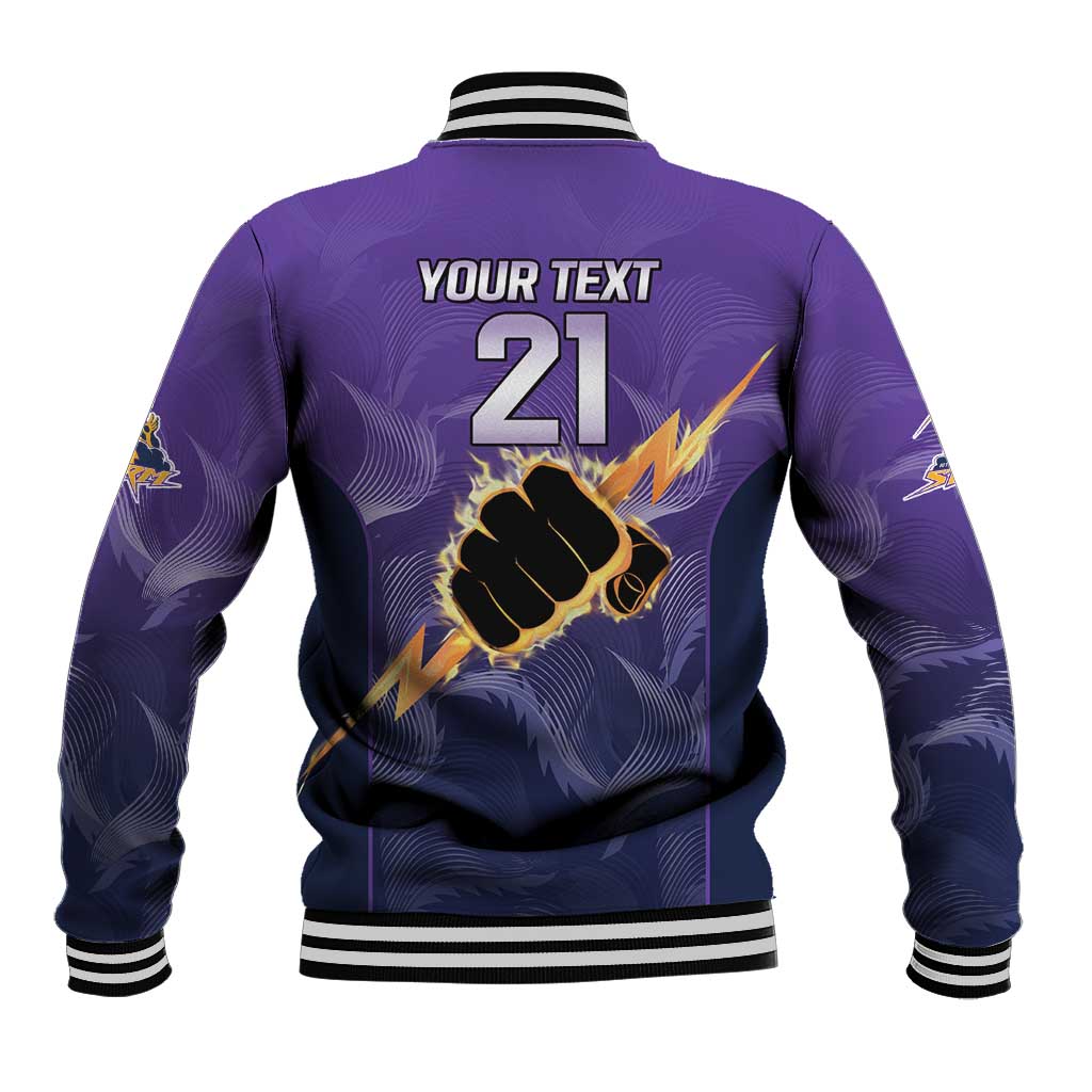 NRL Storm Custom Baseball Jacket Minimalism Style