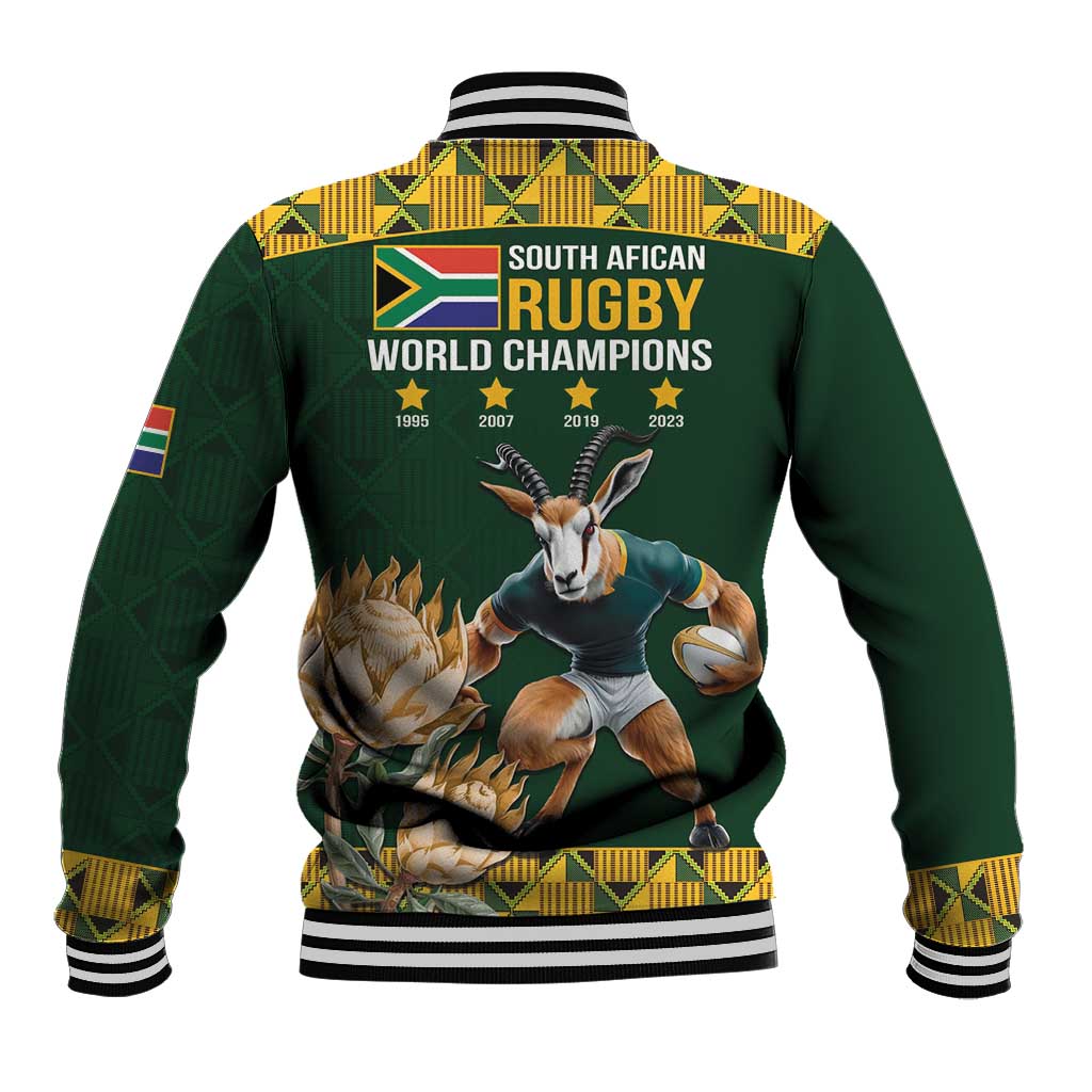 South Africa Rugby History World Champions Baseball Jacket Springboks Make History