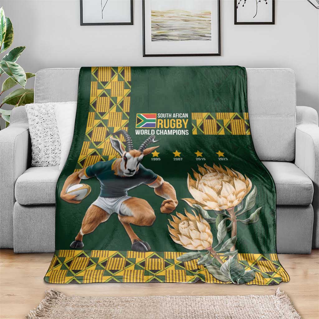 South Africa Rugby History World Champions Blanket Springboks Make History