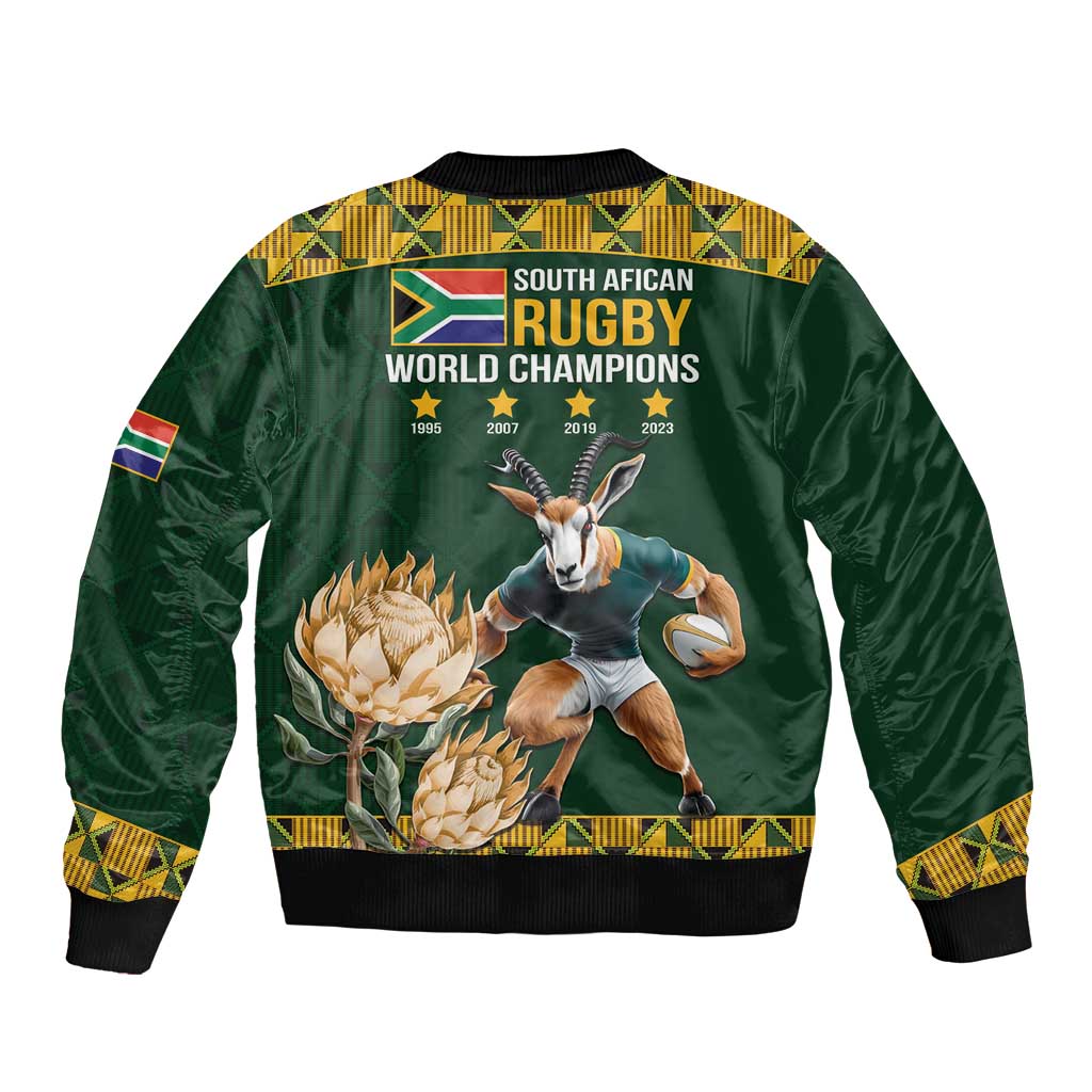 South Africa Rugby History World Champions Bomber Jacket Springboks Make History