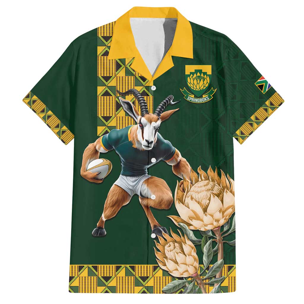 South Africa Rugby History World Champions Family Matching Long Sleeve Bodycon Dress and Hawaiian Shirt Springboks Make History