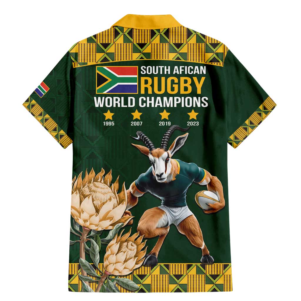 South Africa Rugby History World Champions Family Matching Mermaid Dress and Hawaiian Shirt Springboks Make History