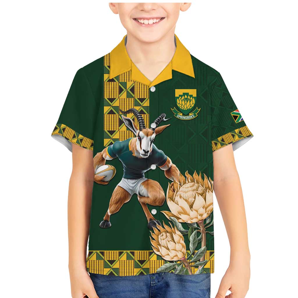 South Africa Rugby History World Champions Family Matching Mermaid Dress and Hawaiian Shirt Springboks Make History