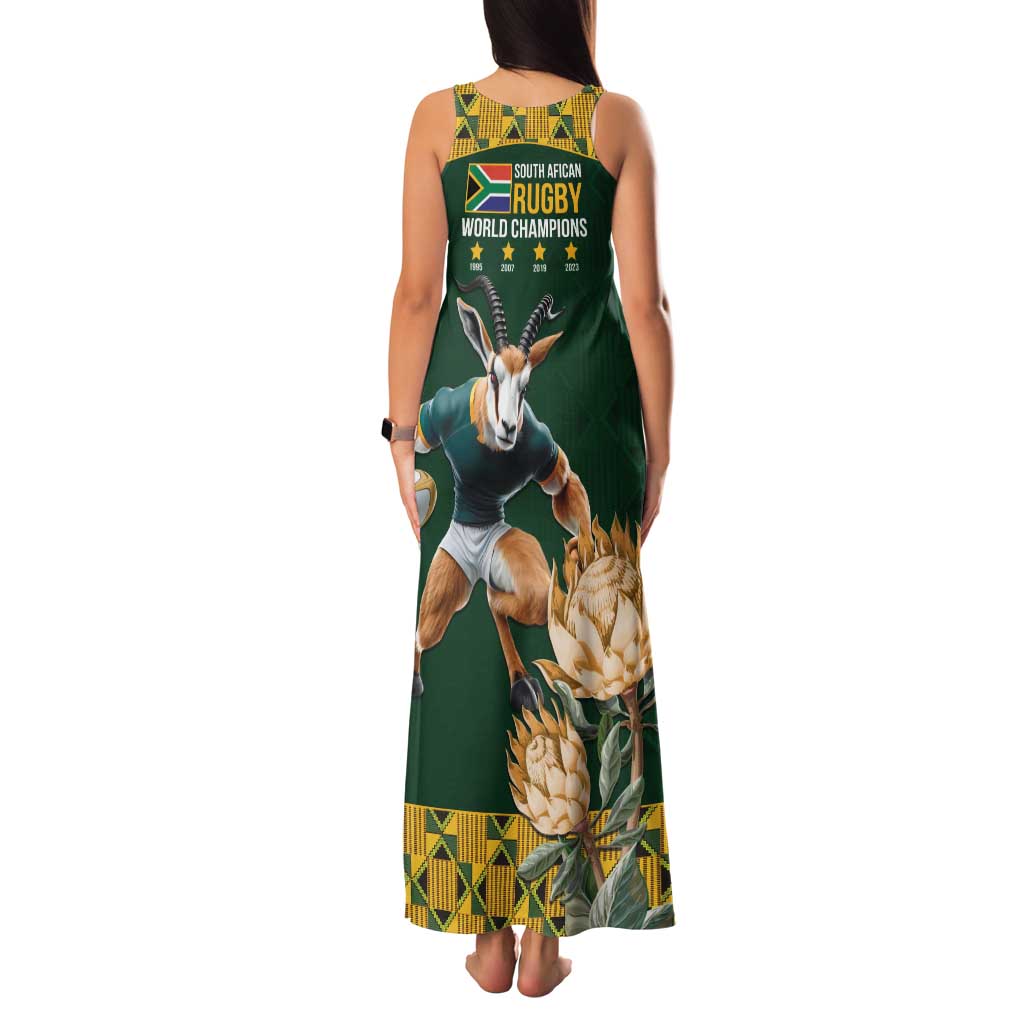 South Africa Rugby History World Champions Family Matching Tank Maxi Dress and Hawaiian Shirt Springboks Make History