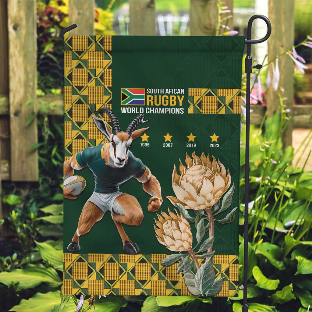 South Africa Rugby History World Champions Garden Flag Springboks Make History