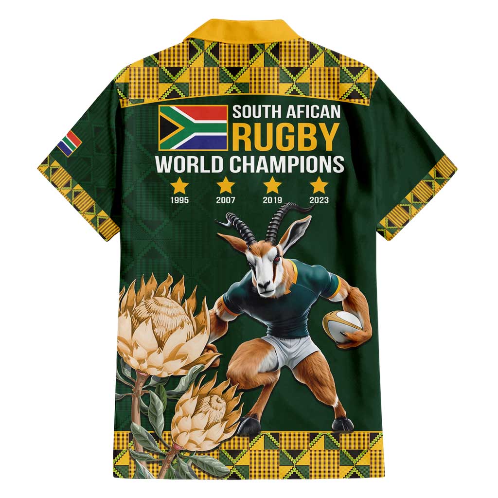 South Africa Rugby History World Champions Hawaiian Shirt Springboks Make History