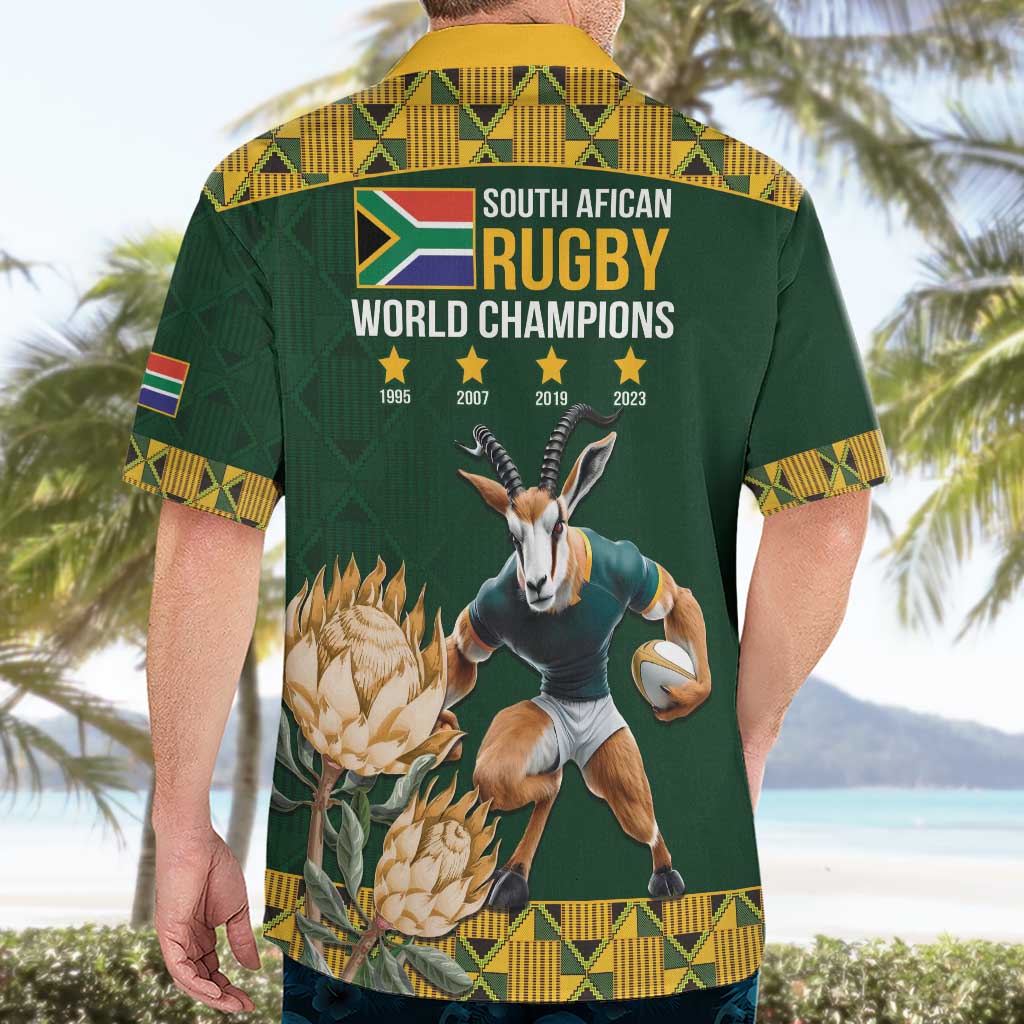 South Africa Rugby History World Champions Hawaiian Shirt Springboks Make History