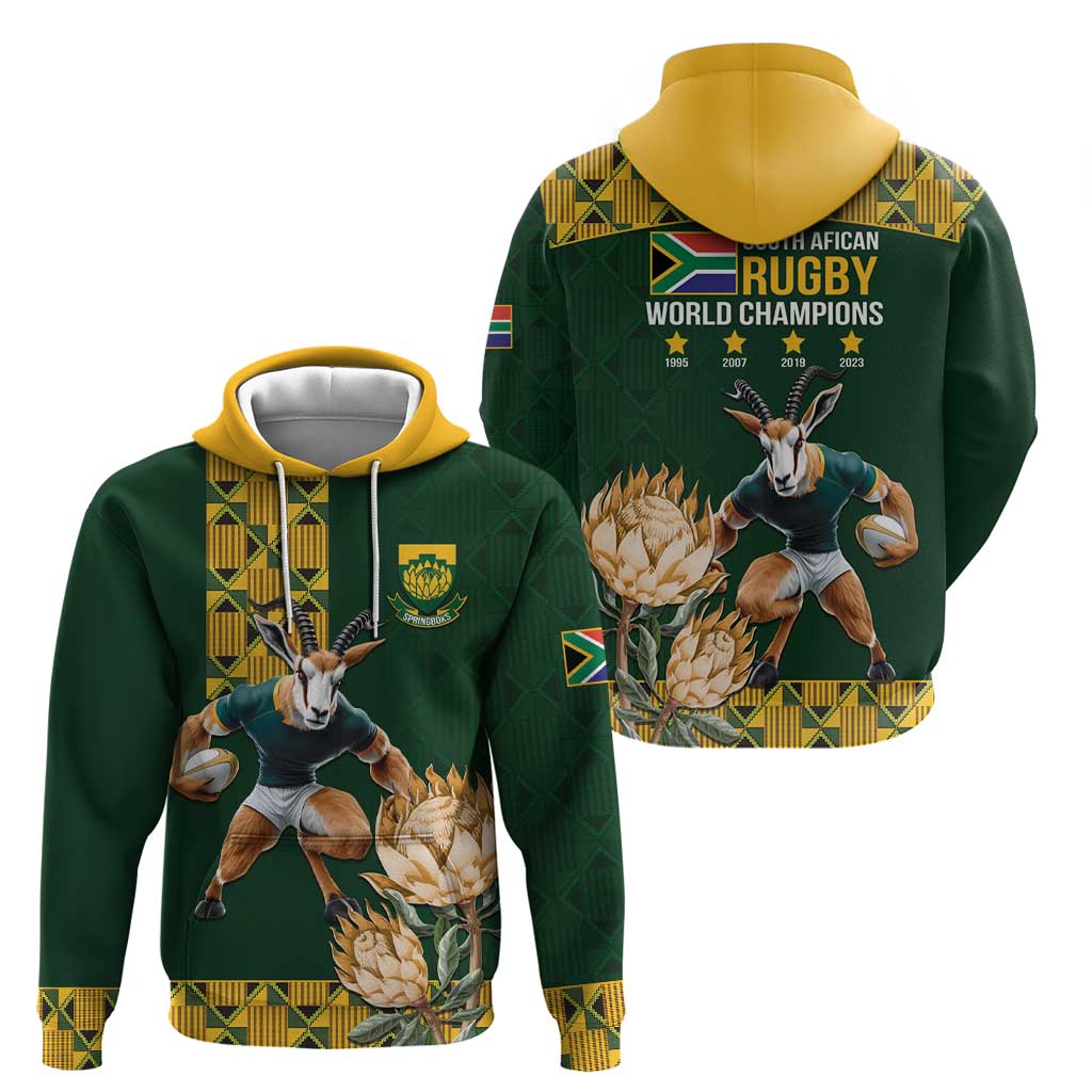 South Africa Rugby History World Champions Hoodie Springboks Make History