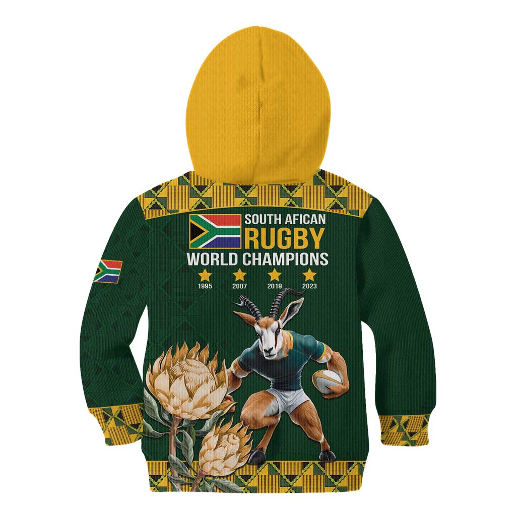 South Africa Rugby History World Champions Kid Hoodie Springboks Make History