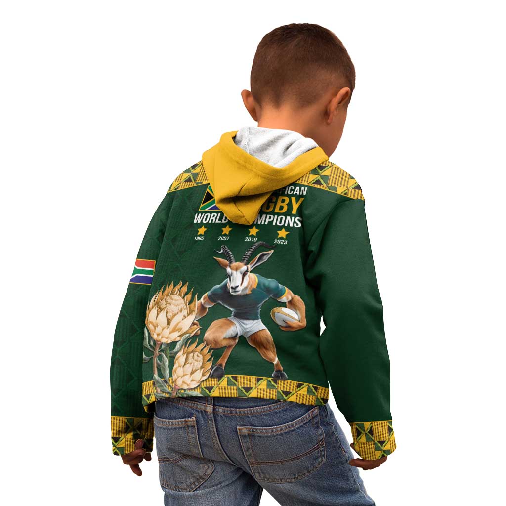 South Africa Rugby History World Champions Kid Hoodie Springboks Make History