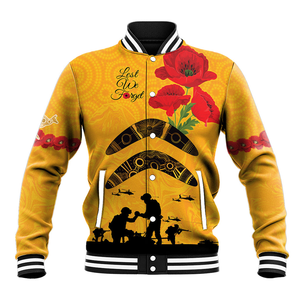 Australia Matildas Soccer ANZAC Custom Baseball Jacket Gallipoli Soldier With Aboriginal Dots Art