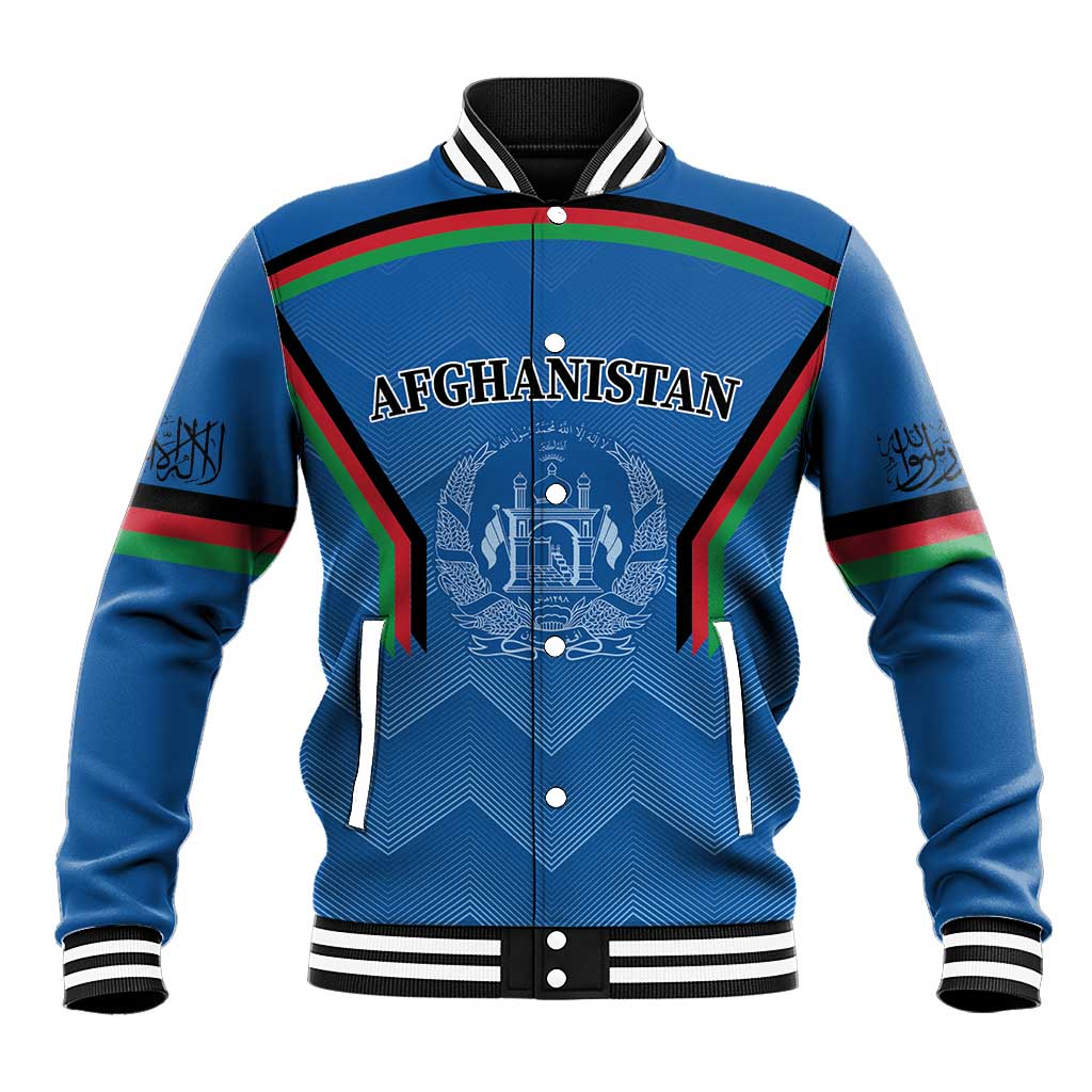 Custom Afghanistan Cricket Baseball Jacket Afghan Coat Of Arm with Special Flag