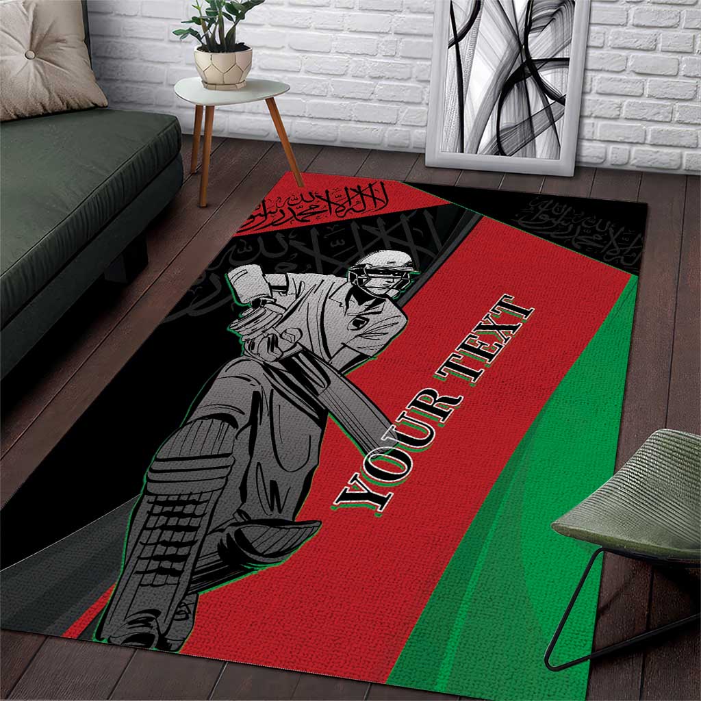 Custom Afghanistan Cricket Area Rug Sporty Version