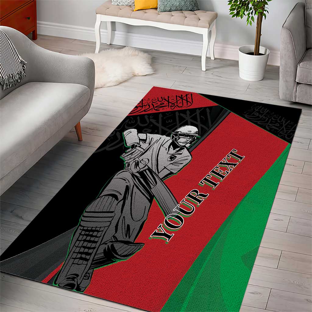 Custom Afghanistan Cricket Area Rug Sporty Version