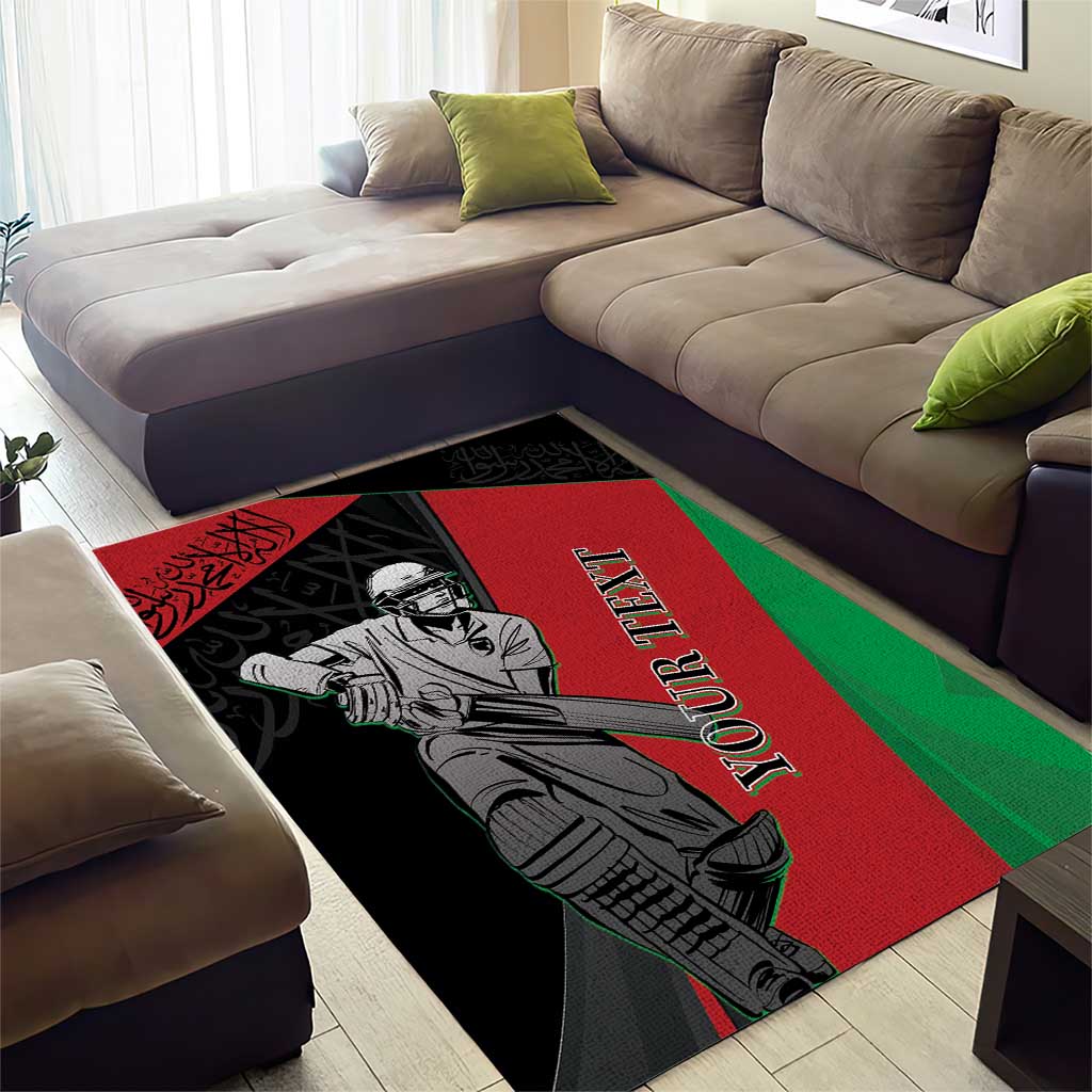 Custom Afghanistan Cricket Area Rug Sporty Version